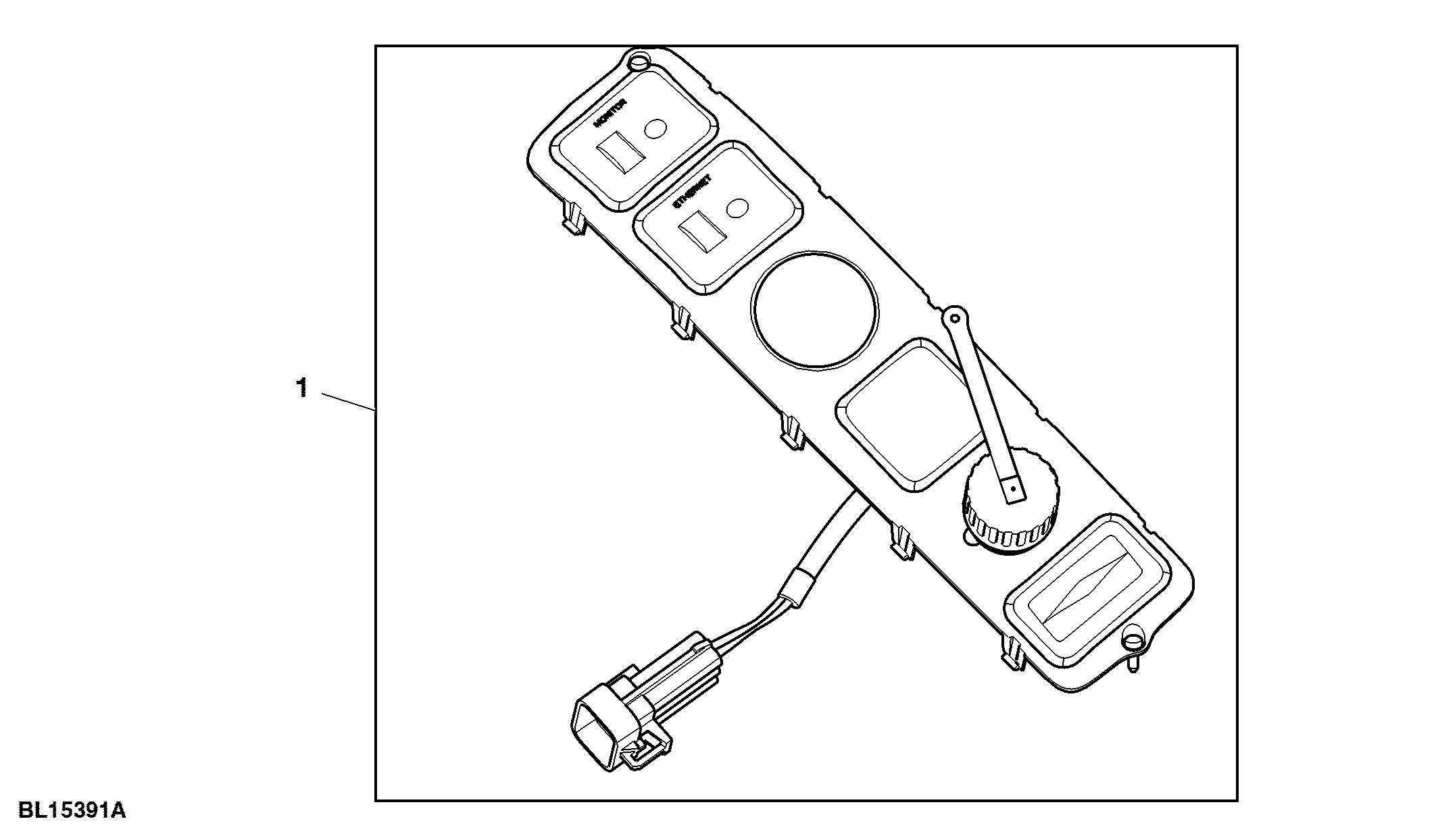Attachment, Multiple Socket Strap, Wiring Harness