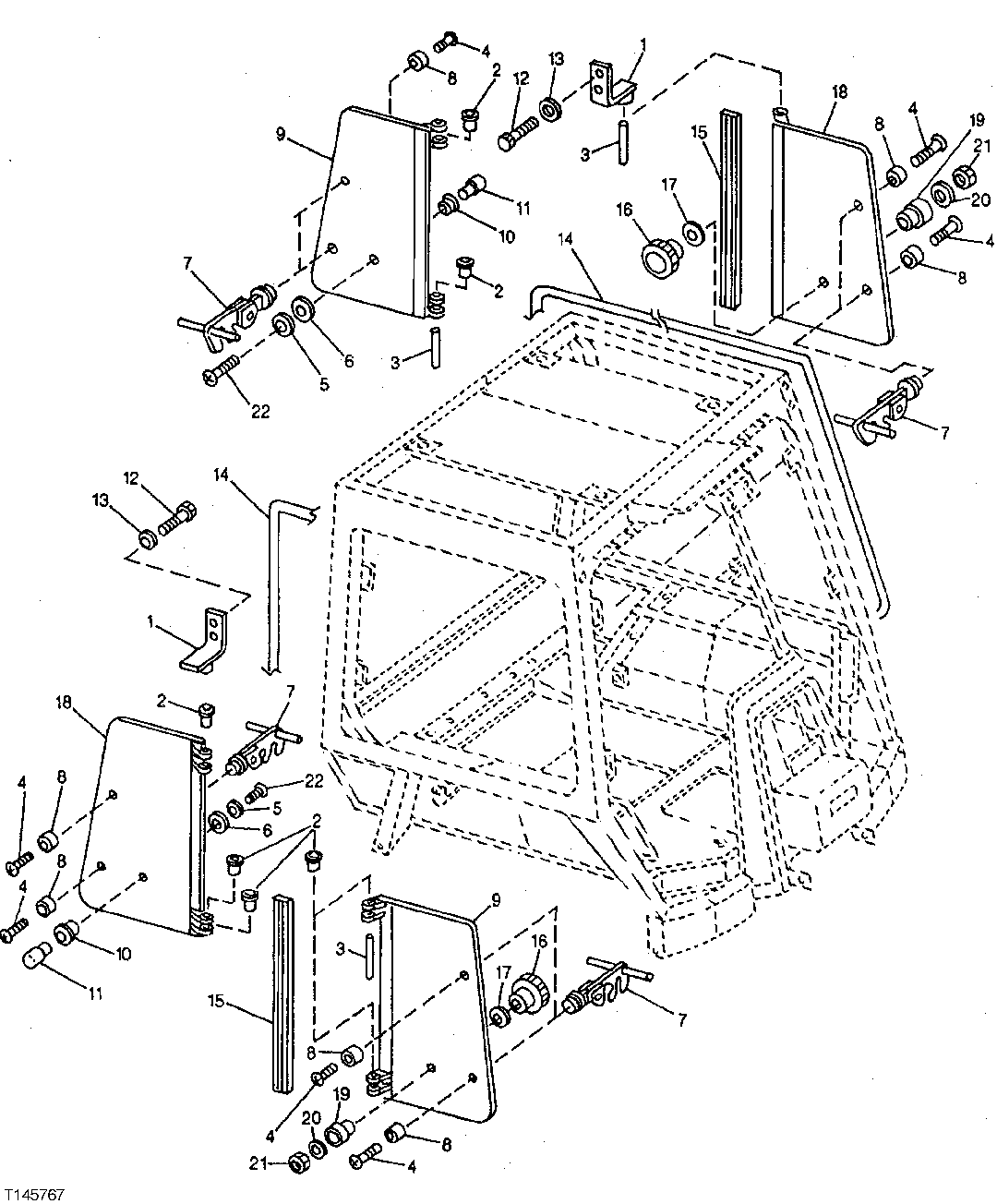 Side Entry Cab Windows and Guard ( - 825643)