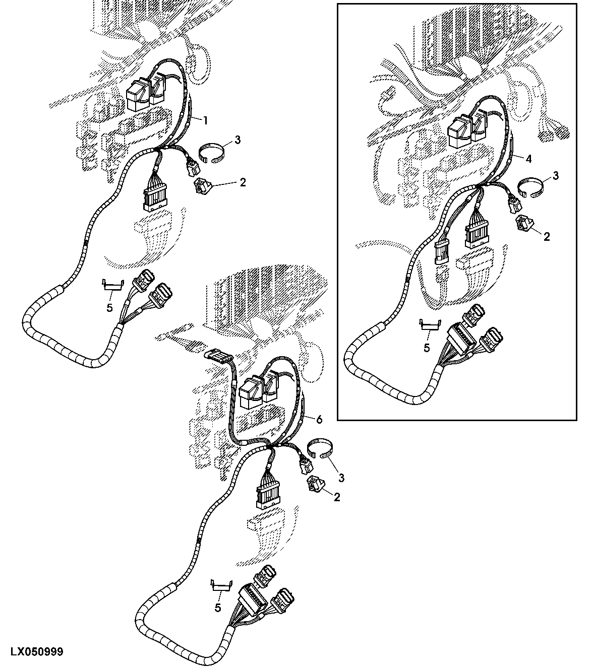 WIRING HARNESS, WITH E-ICV / E-SCV CONTROL UNIT