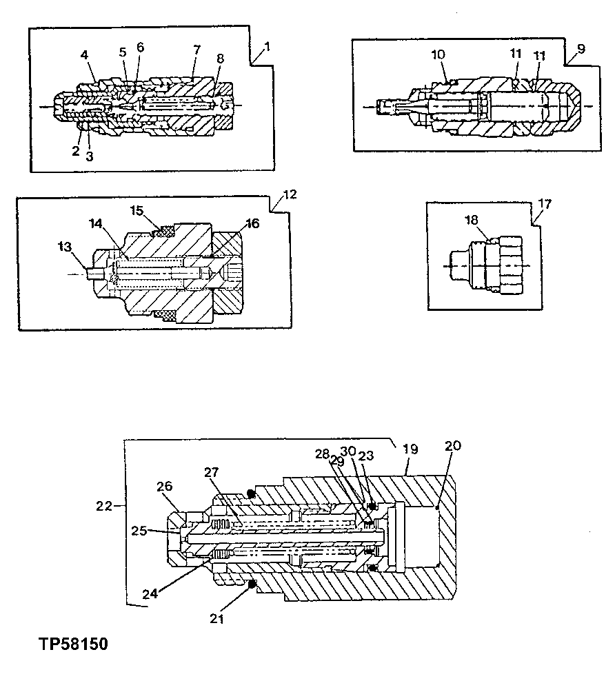 Backhoe Control Valve (Relief Valves And Kits)