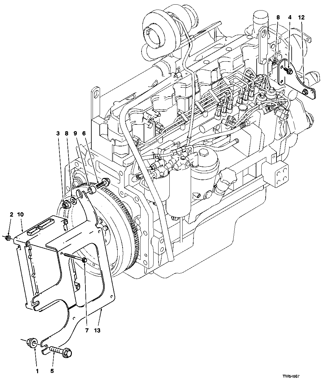 ENGINE INSTALLATION / ENGINE CONTROLLER (ECU)(S.N. 586337-)