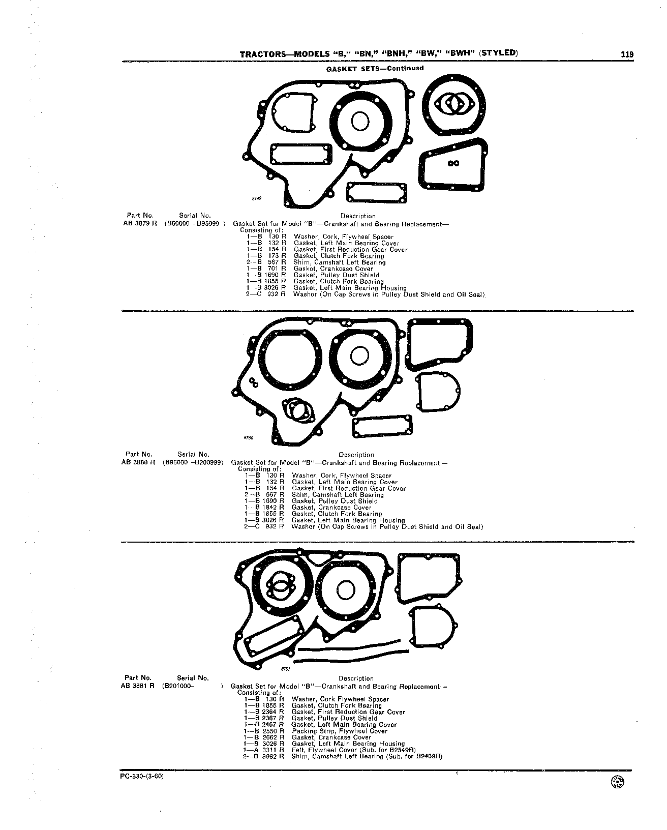 Gasket Sets (Continued)