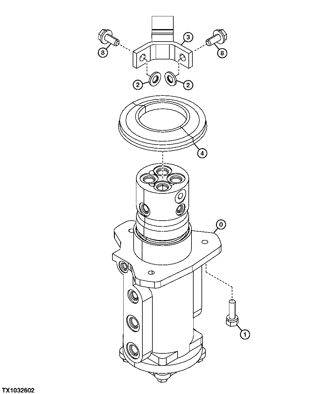 Rotary Manifold and Mounting Hardware (With Blade)
