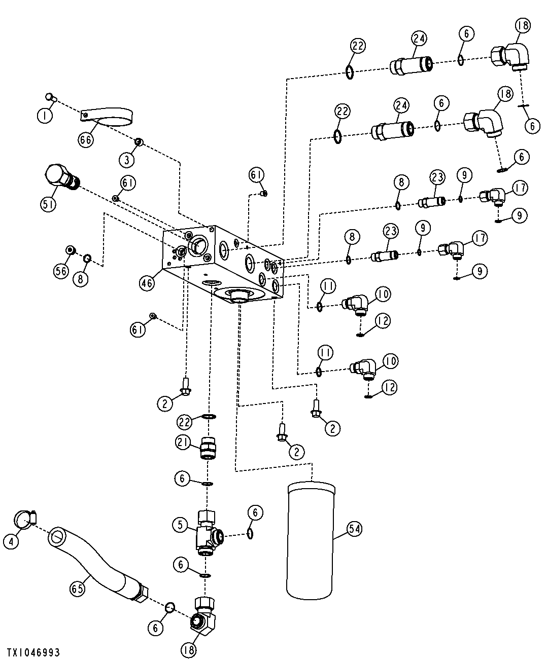 Hydrostatic Integrated Control Valve (Right And Rear) ( - 173641)
