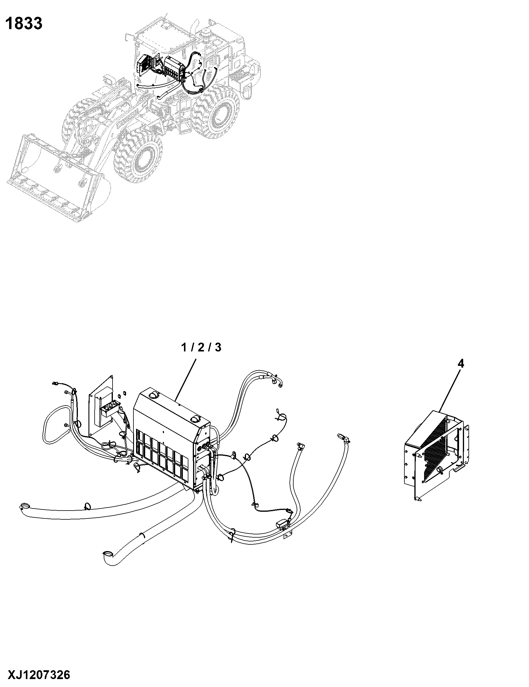 1833 Condenser, Evaporator and Lines
