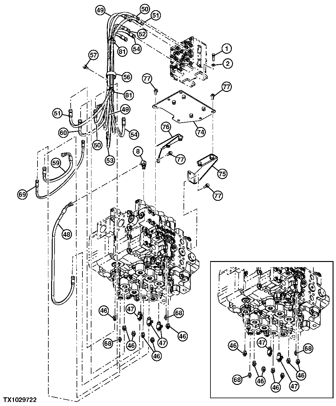 Pilot Lines (Control Valve Bottom To Pilot Signal Manifold)