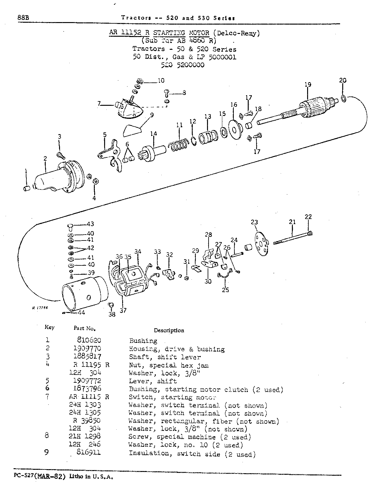 Solenoid switch (530) (Continued)