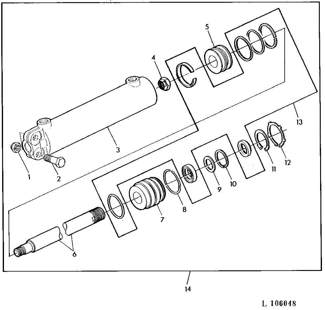 STEERING CYLINDER ASSY (WITH TWO DOUBLE-ACTING CYLINDERS)