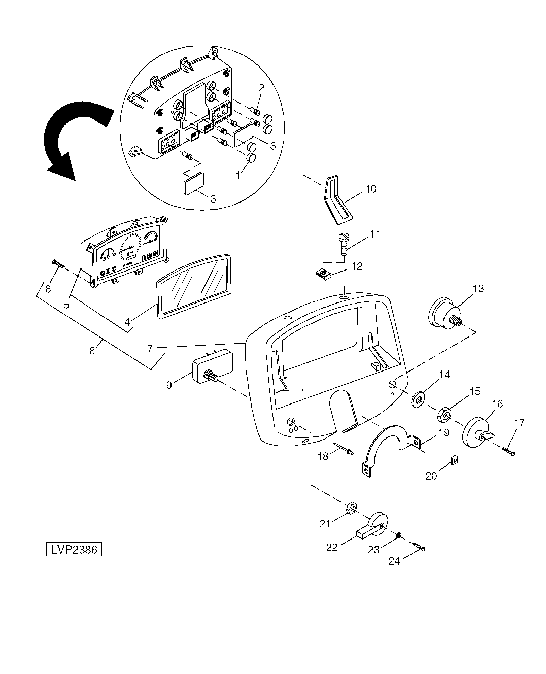 INSTRUMENT PANEL (WITH CAB) (ORIGINAL EQUIPMENT)