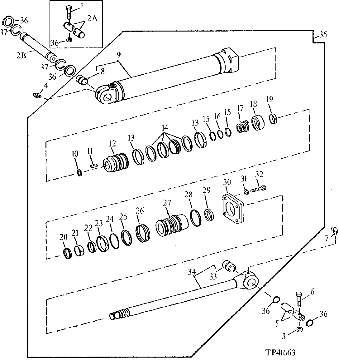 Crowd Cylinder (410D Heavy Lift, 510D Standard) ( - 798466)