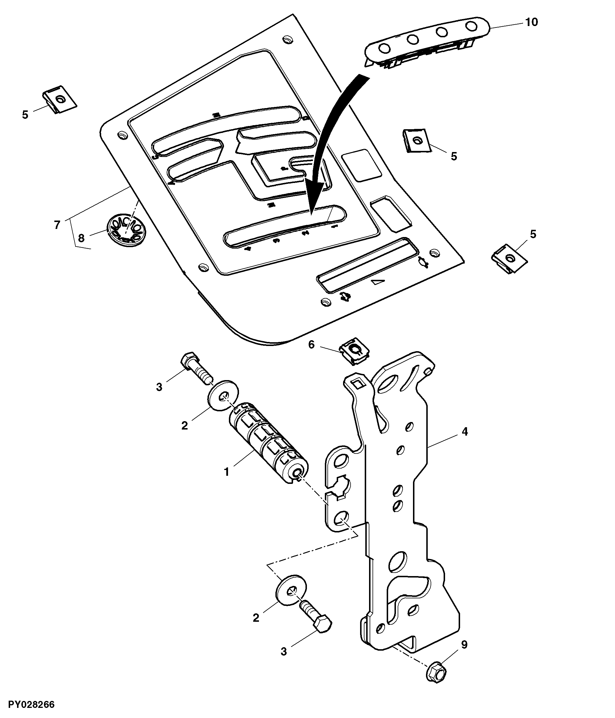 Control Panel Assembly (With 16 Speed Transmission)