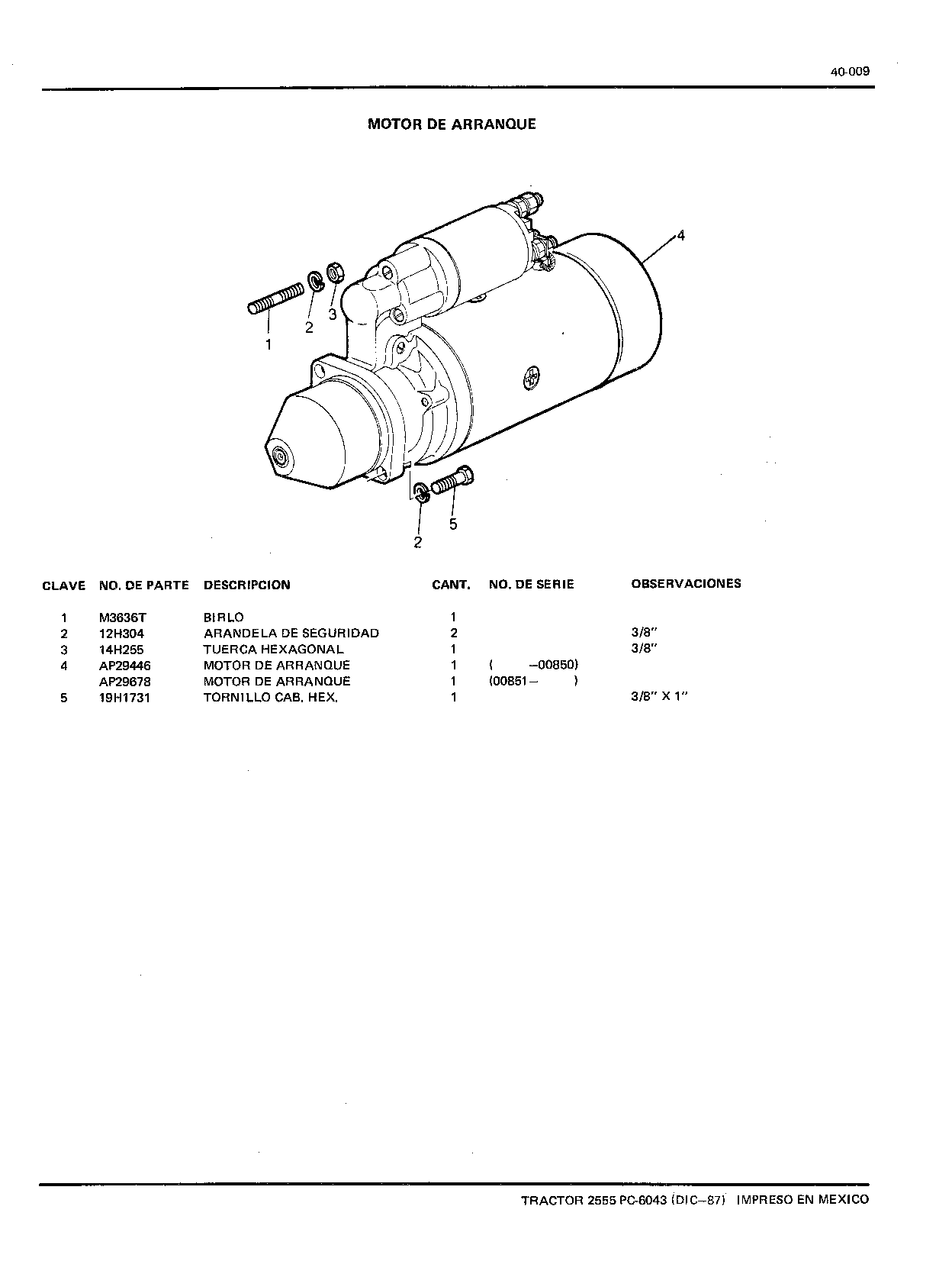 Motor de Arranque