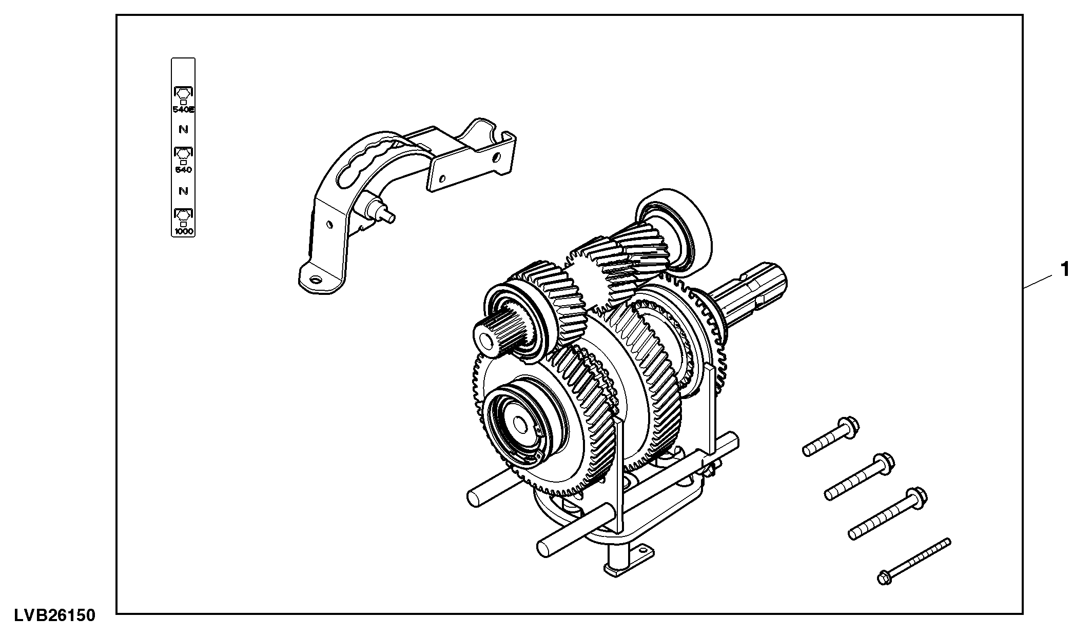 PTO, 3 Speed, Attachment