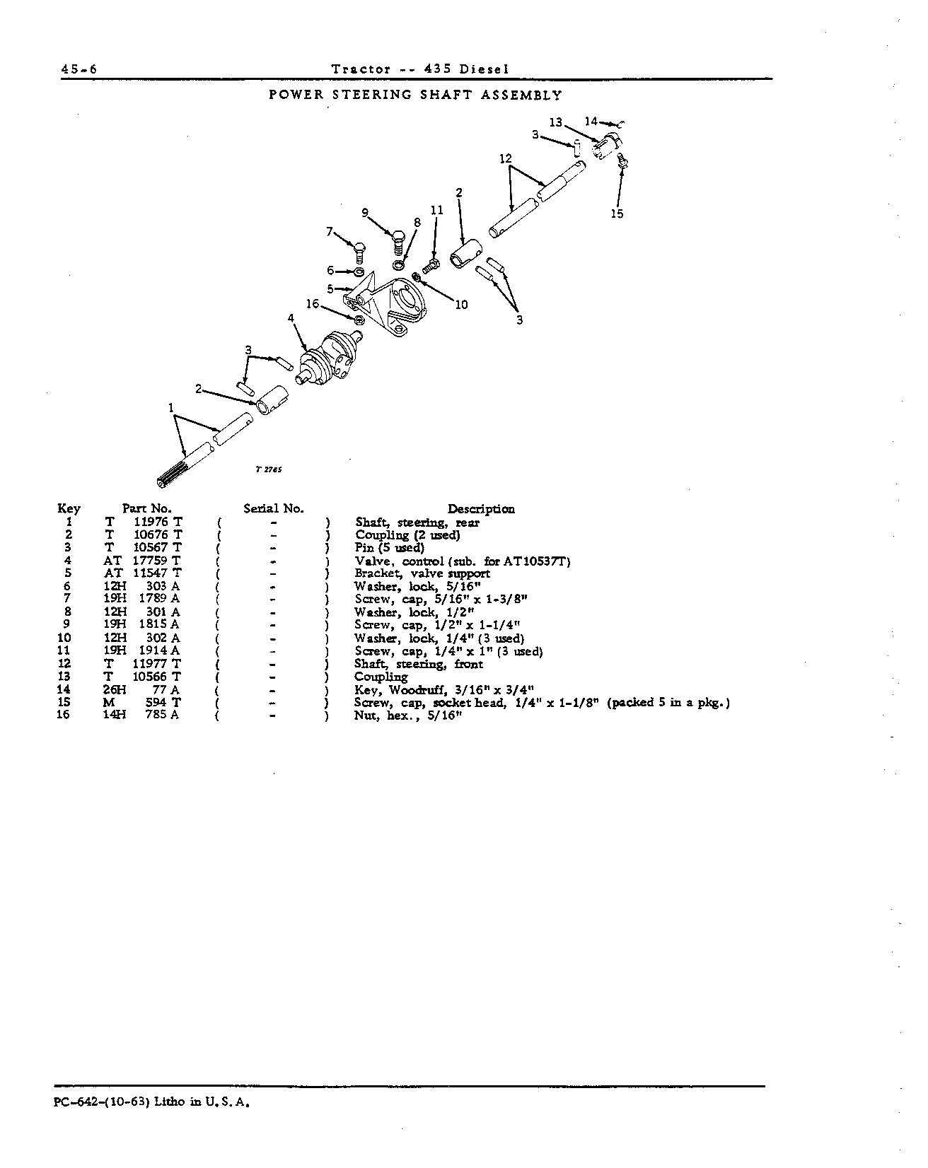Power steering shaft assembly