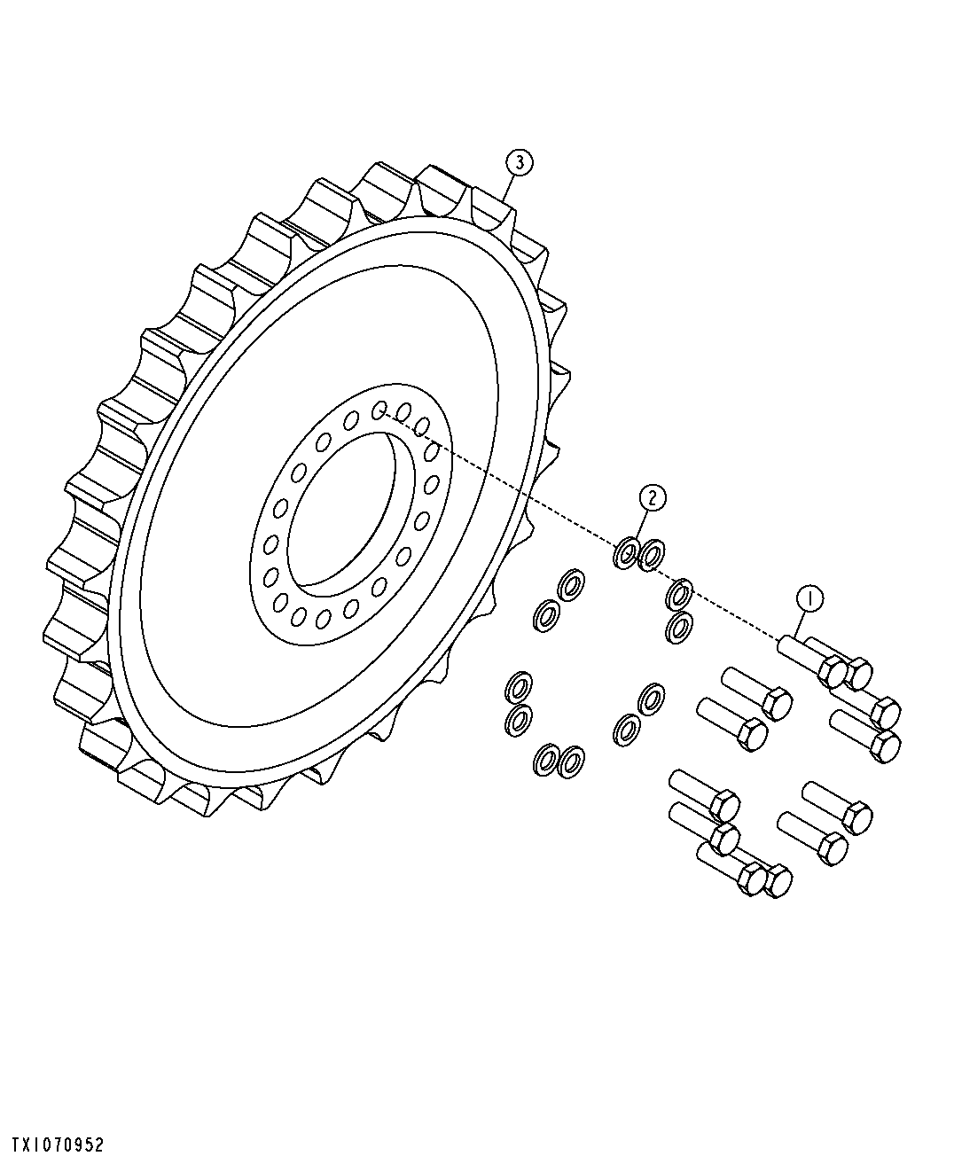 Track Chain Drive Sprocket (183537 - )