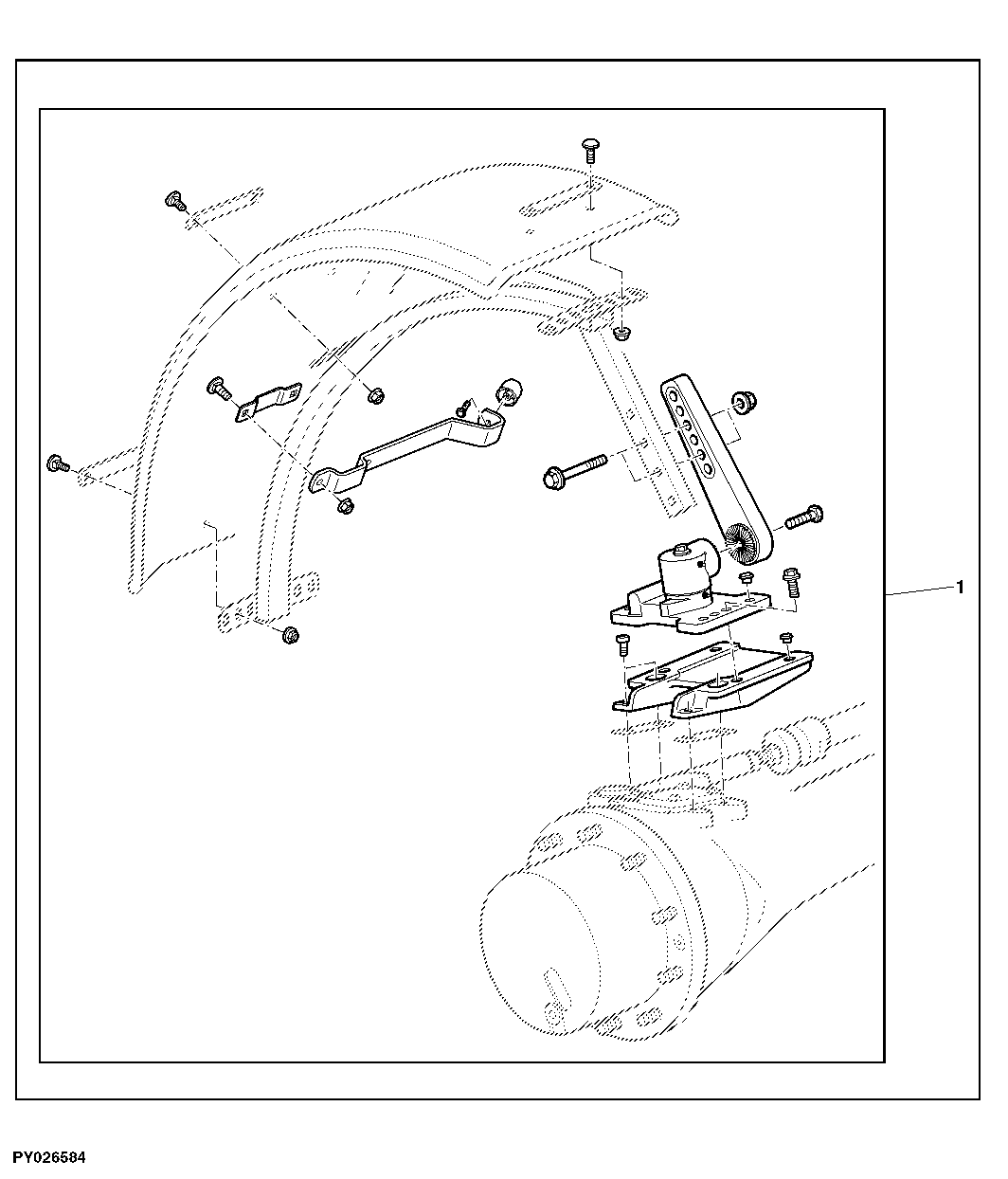 FIELD KIT, CONVERSION FROM RIGID TO PIVOT FRONT FENDERS