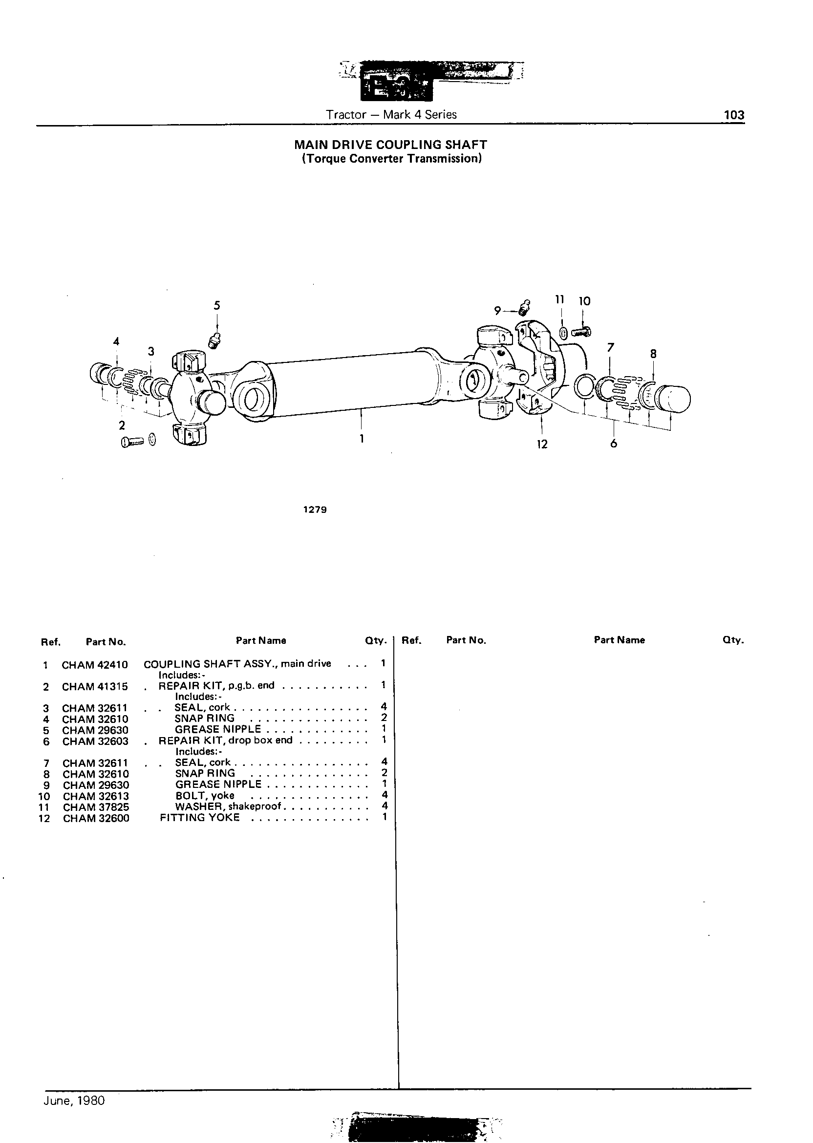 Main Drive Coupling Shaft - Torque Converter