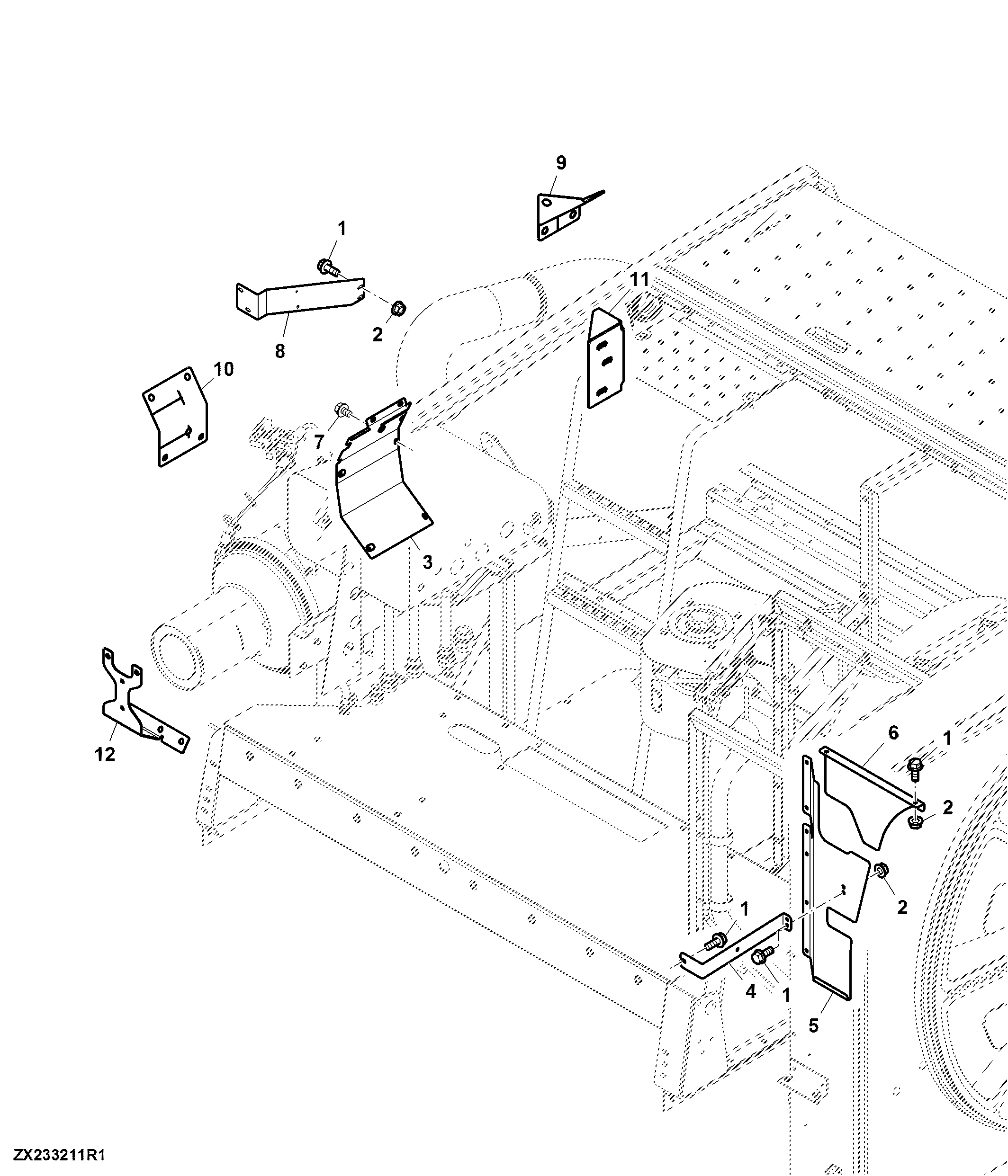 Deflectors For Cooling Package, Engine And Exhaust System - IT4