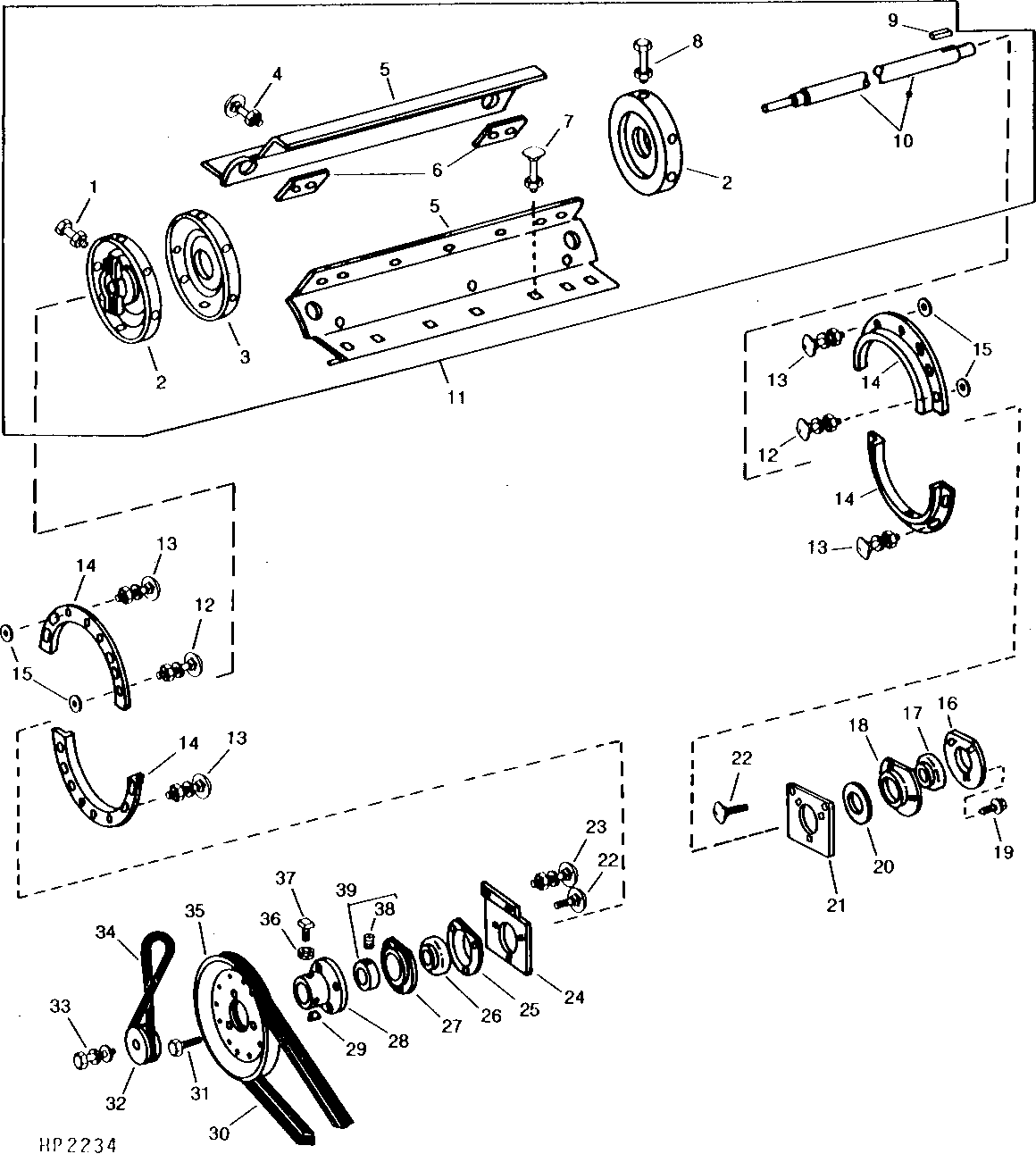 ROTARY DEFLECTOR AND TACHOMETER DRIVE (SIX-WING) (CONVERSION)