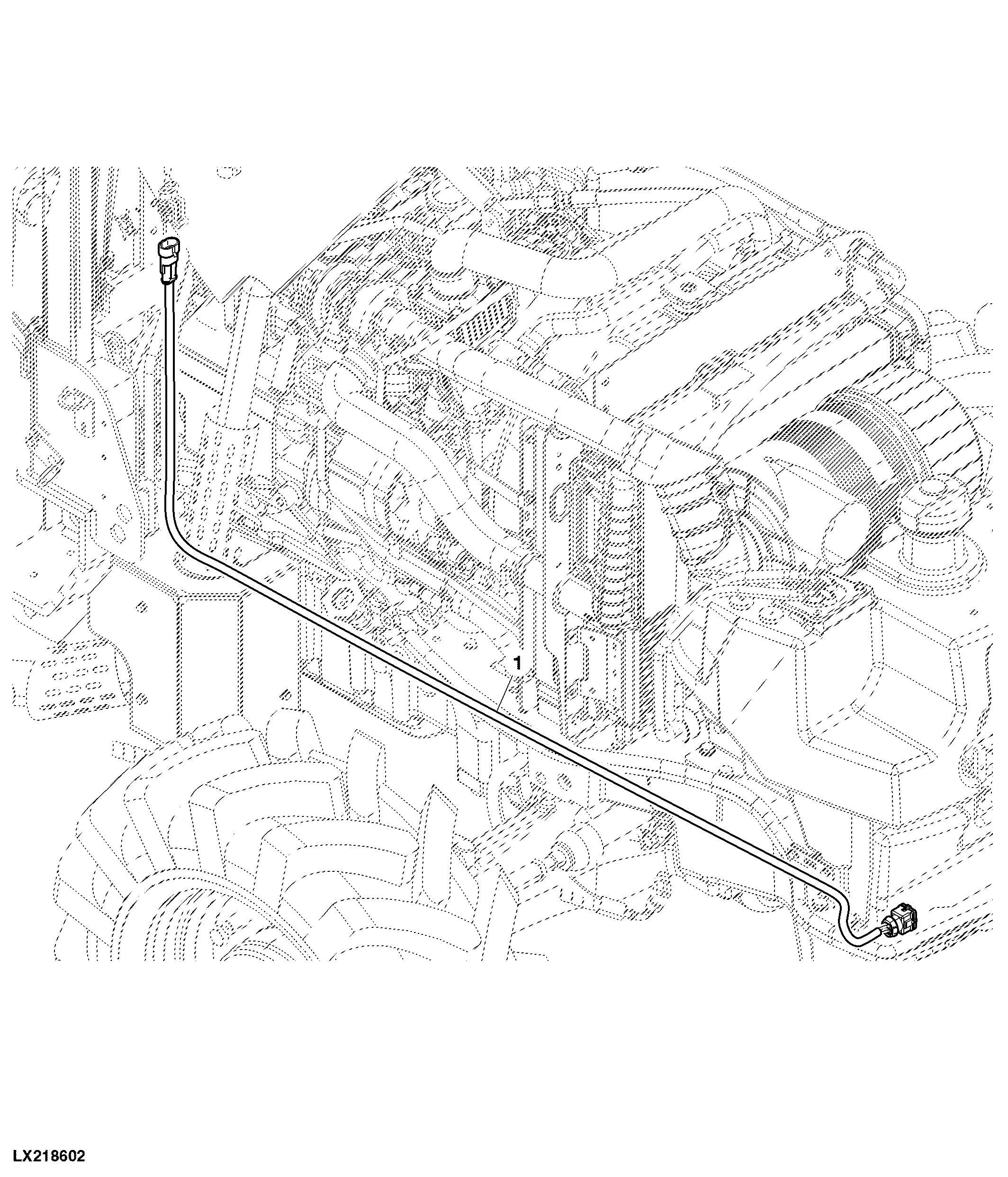 Wiring Harness, Front PTO / EH Valve