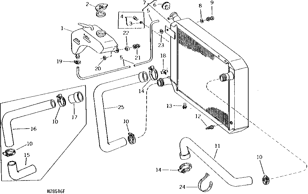 Radiator (W / O Air Conditioner) (151500 - )