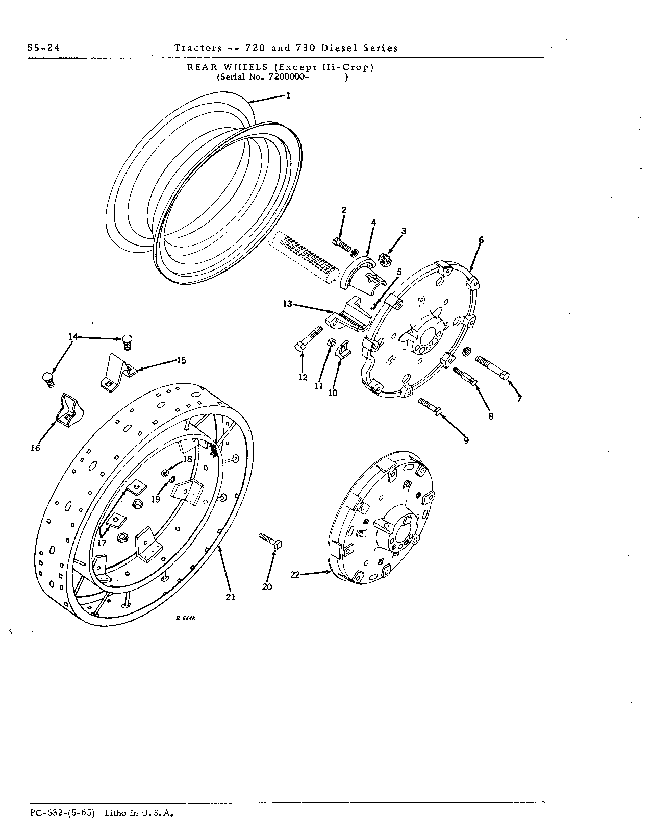 Rear wheels