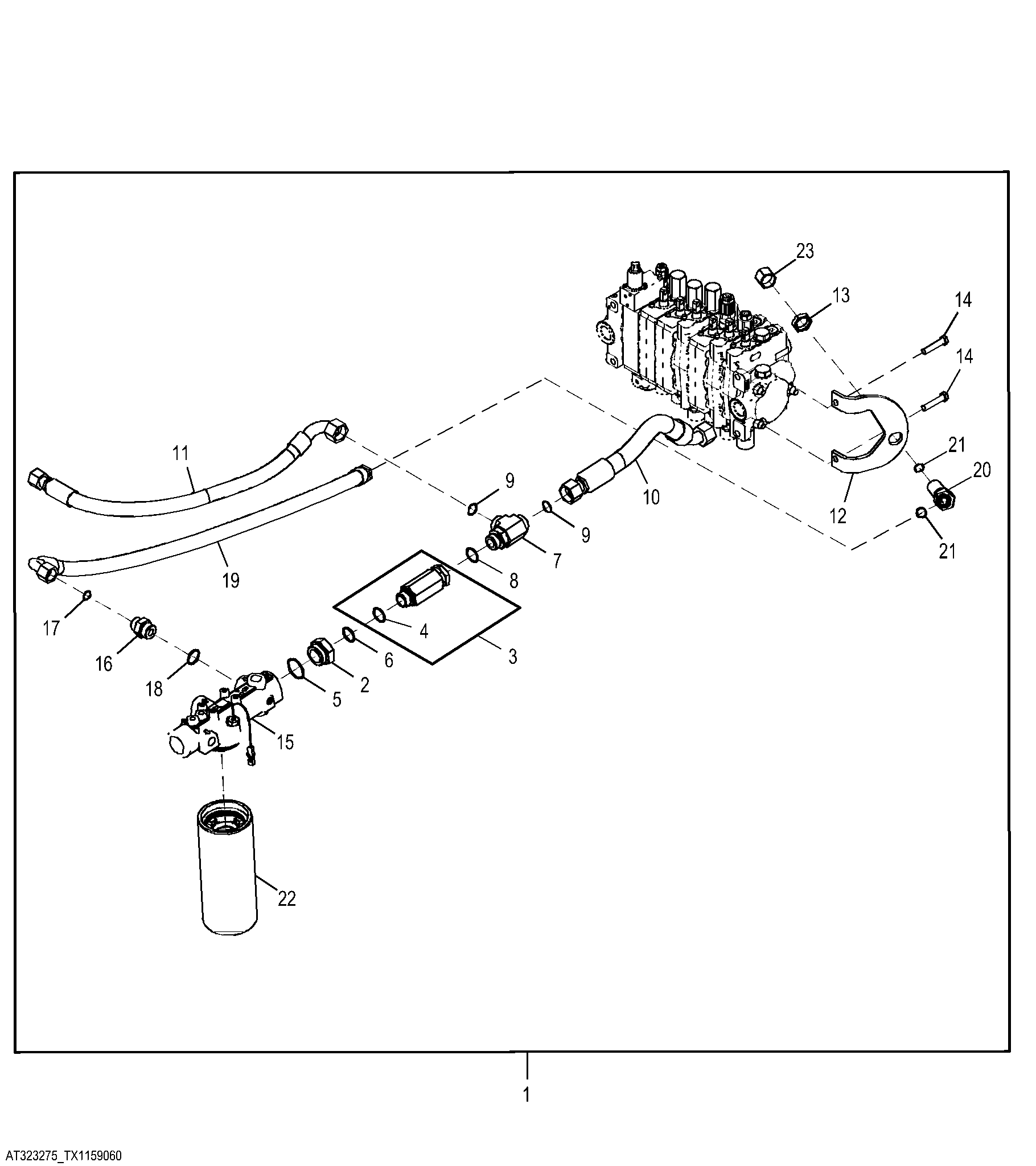 Low Pressure Auxiliary Hydraulic Return Kit