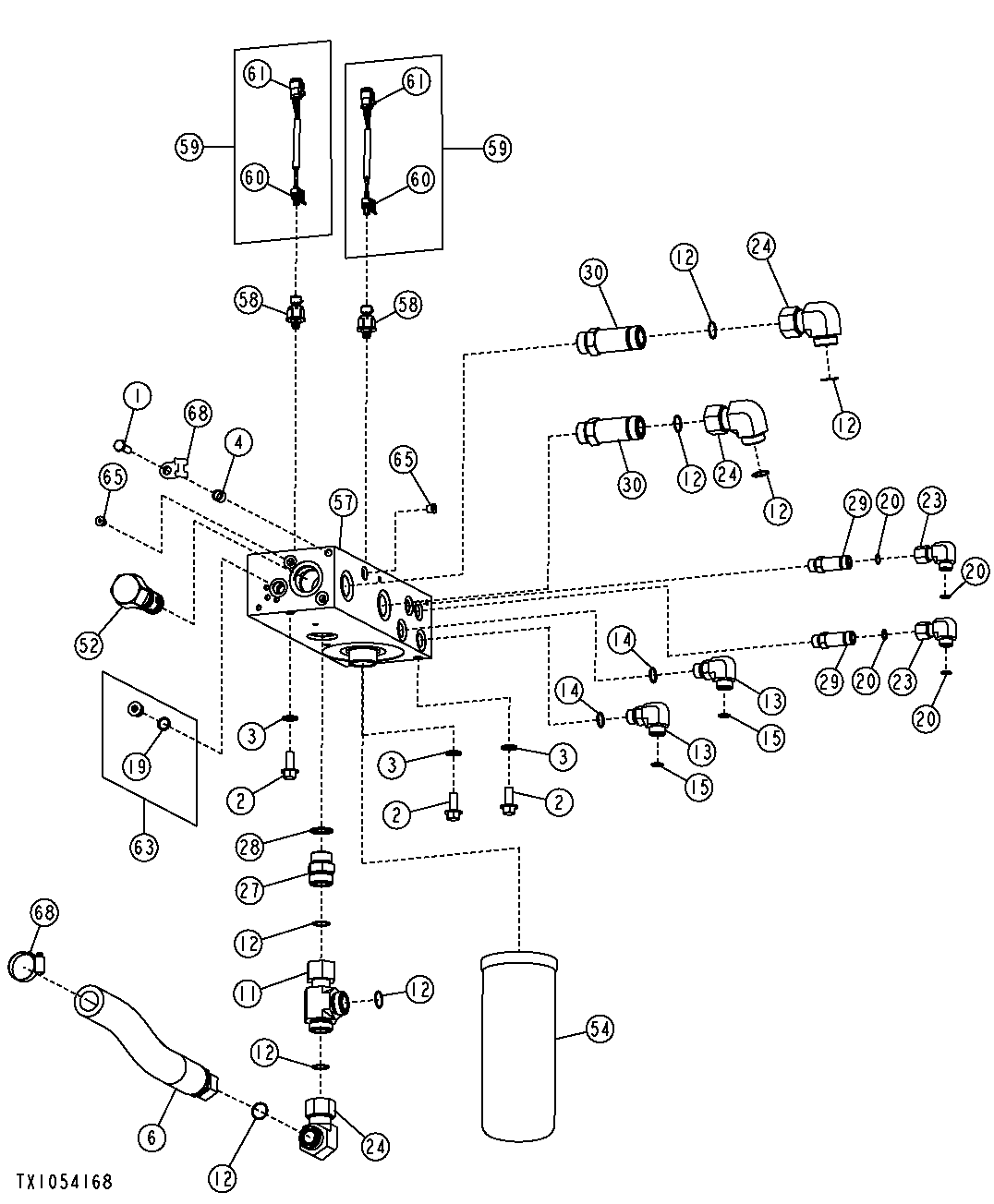 Hydrostatic Integrated Control Valve (Right And Rear) (173642 - )