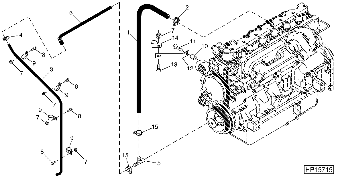 ENGINE CRANKCASE OIL DRAIN (8.1 LITER ENGINE)