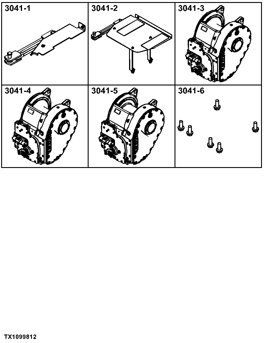 3041 Winch Housing & Mounting Structure (Includes Drum)