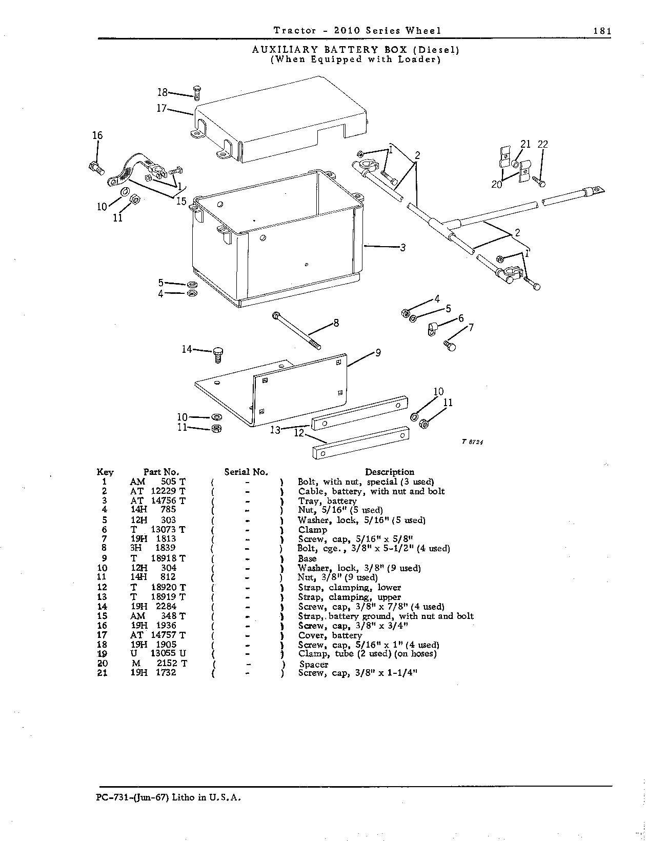 Auxiliary battery box - diesel (Continued)