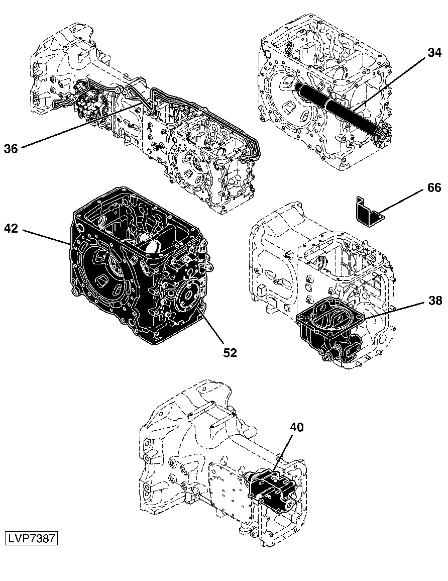 500 Powerreverser Transmission Without Electro-Hydraulic (EH) Hi/Low Tractor