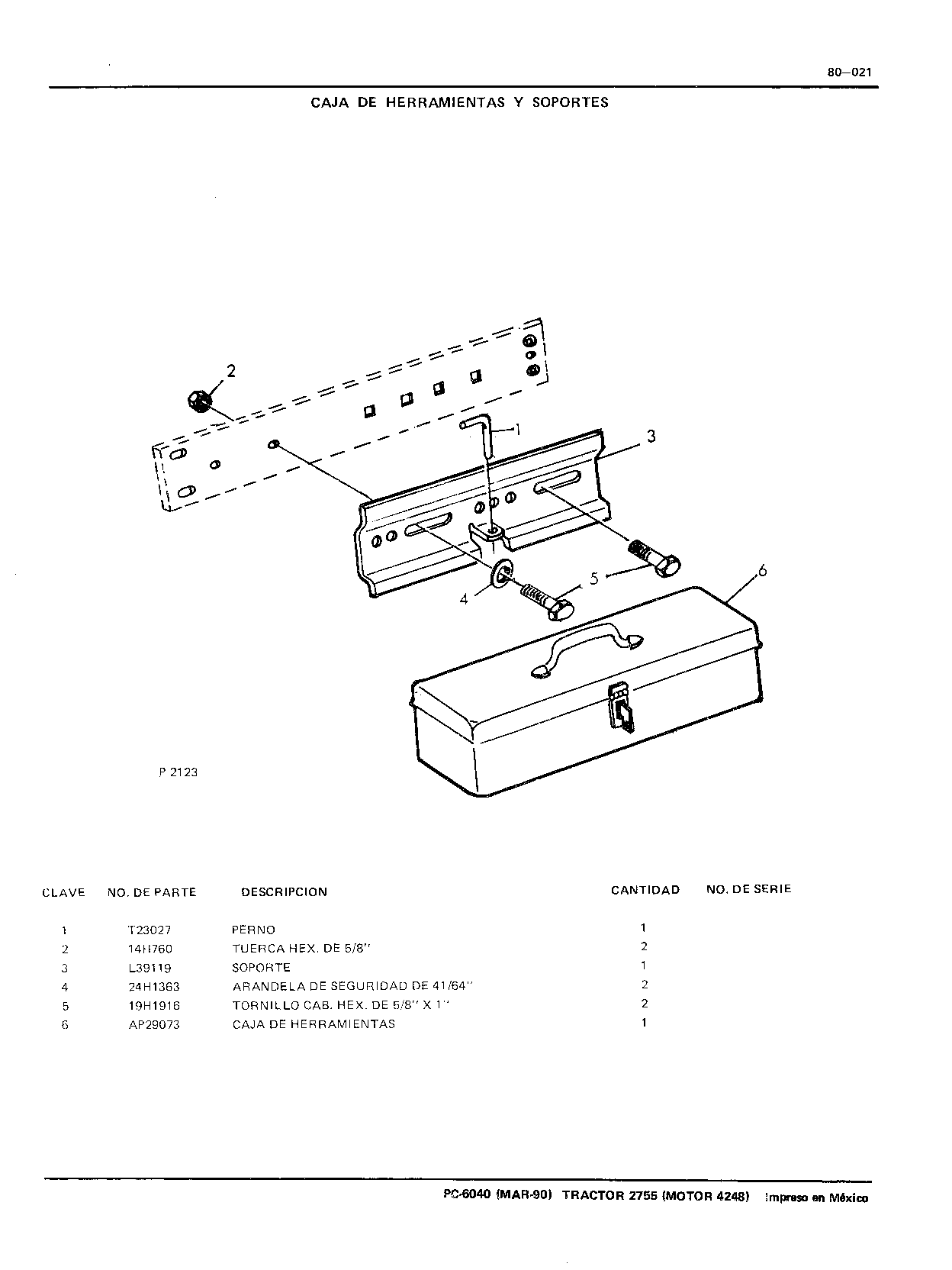 Caja de Herramientas y Soportes