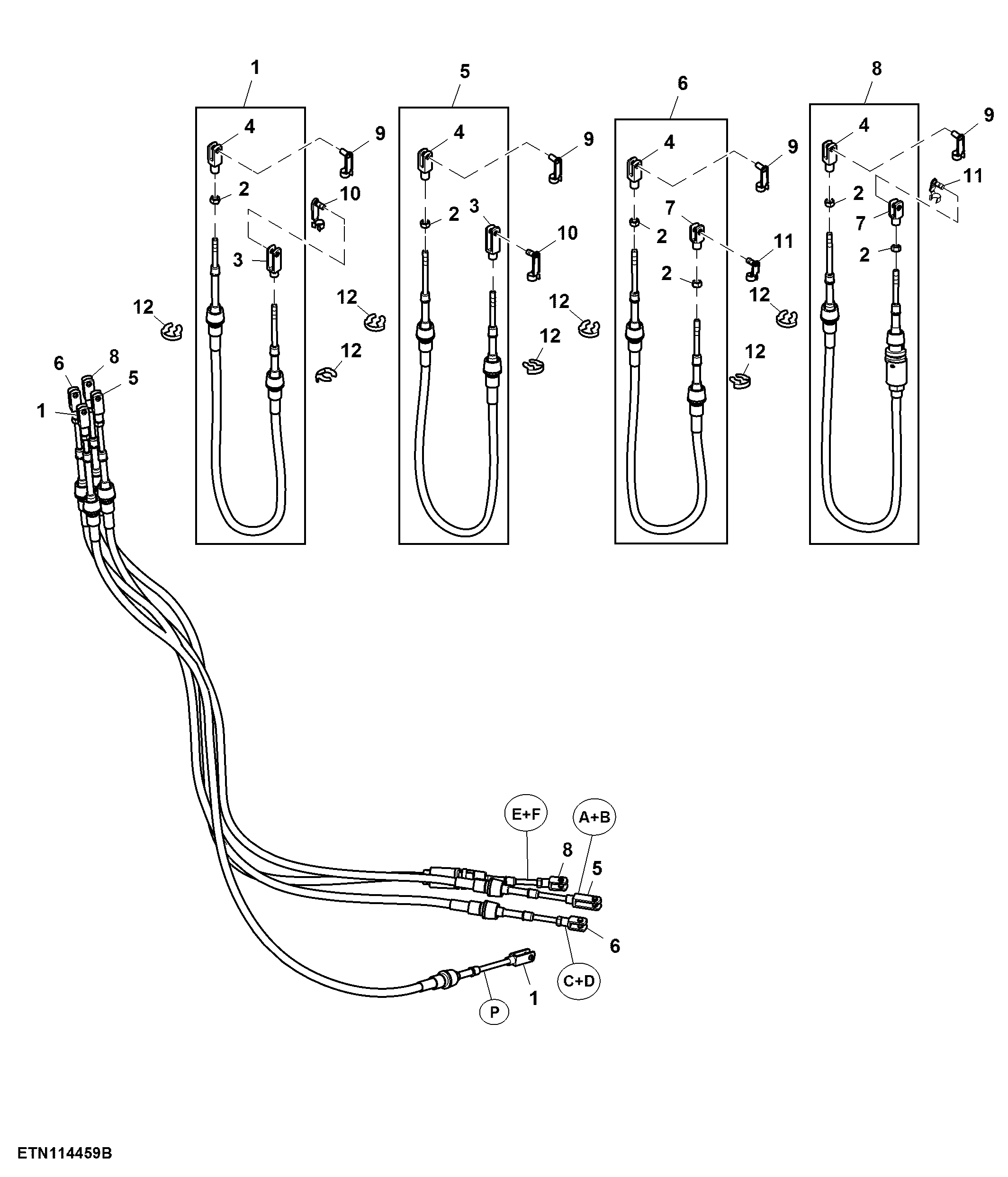 Bowden Cables, 6-Range Shift, Park Lock, PowrQuad™ PLUS, AutoQuad™ PLUS