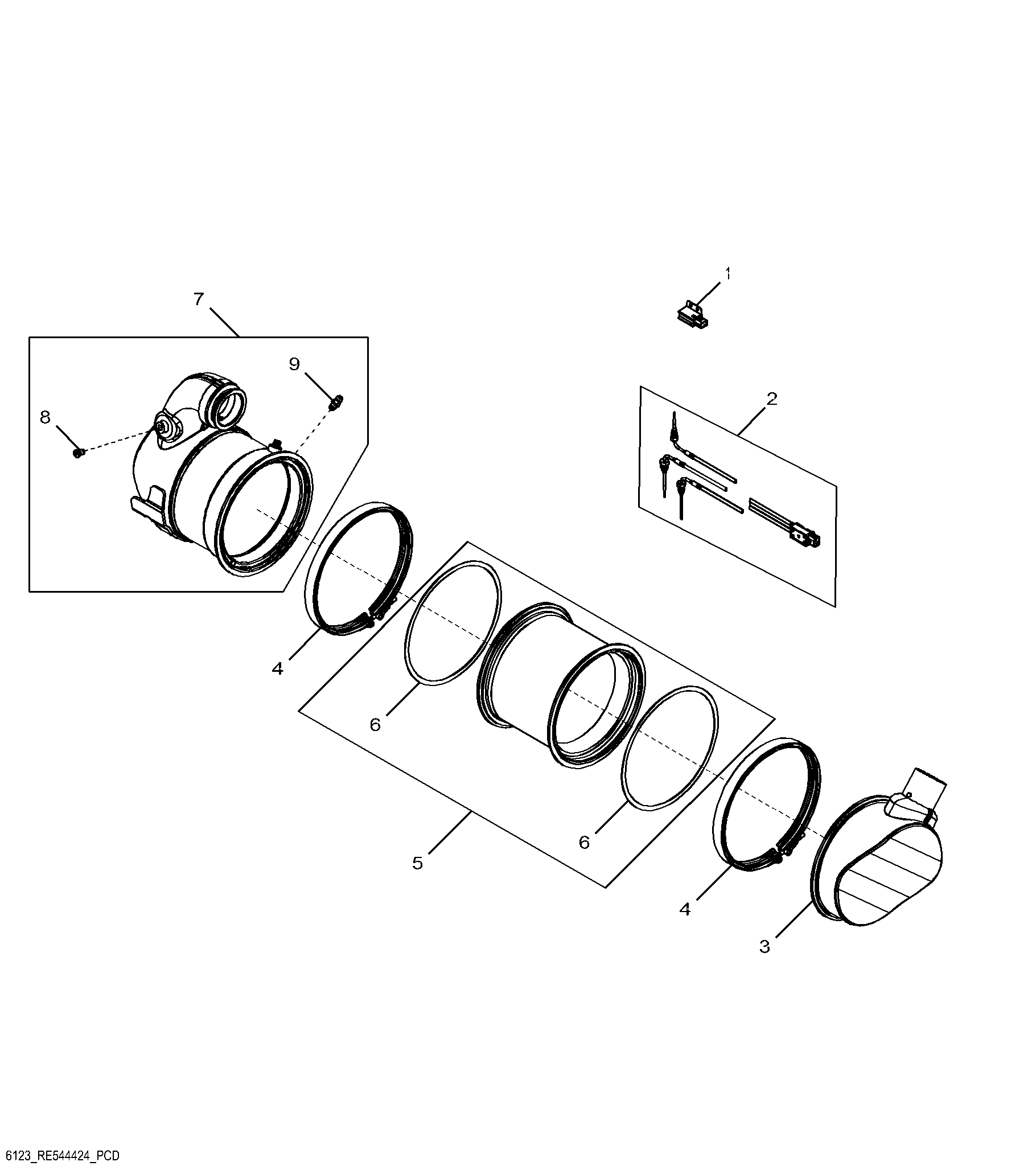 6123 Exhaust Filter / Diesel Particulate Filter