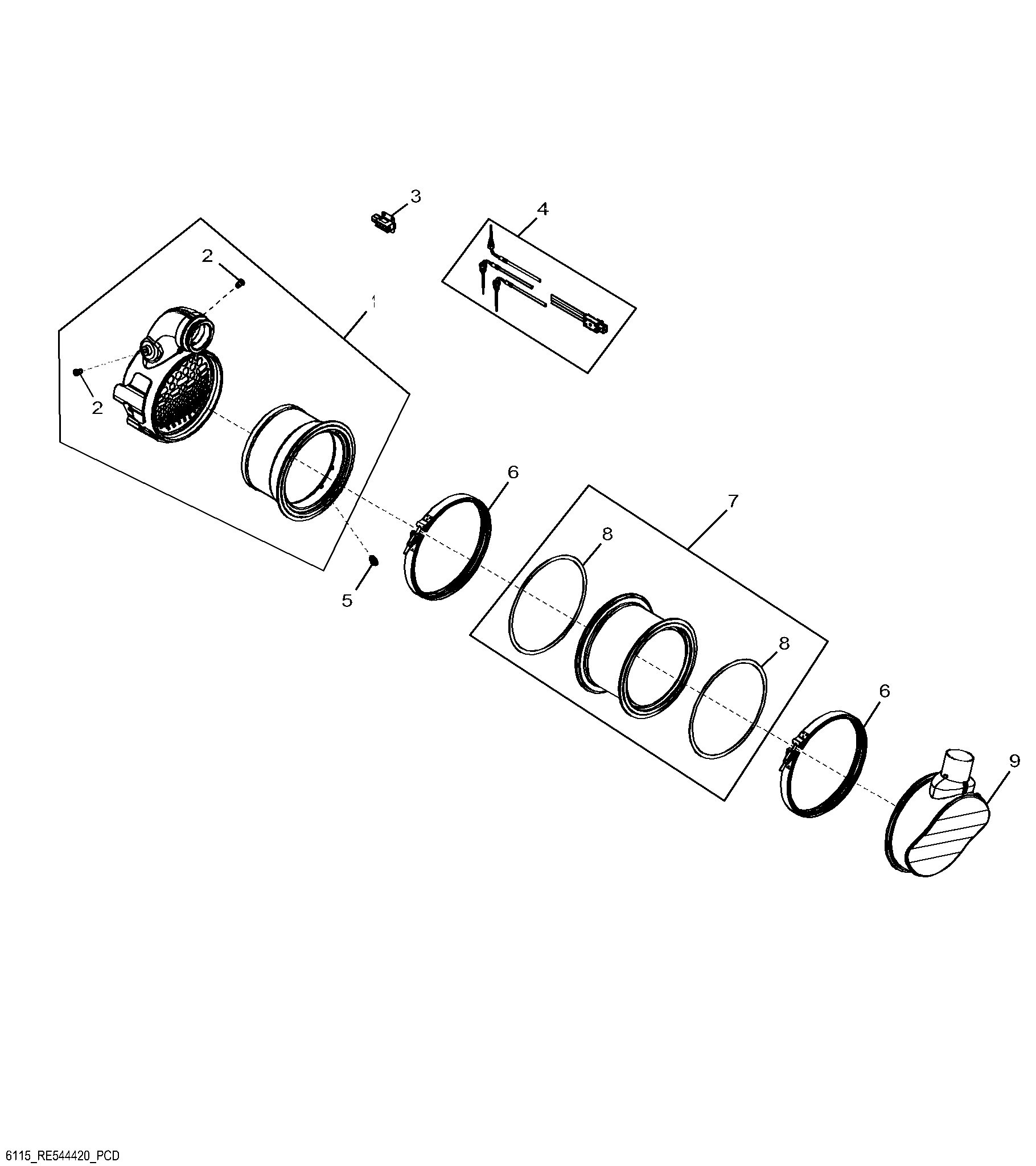 6115 Exhaust Filter / Diesel Particulate Filter