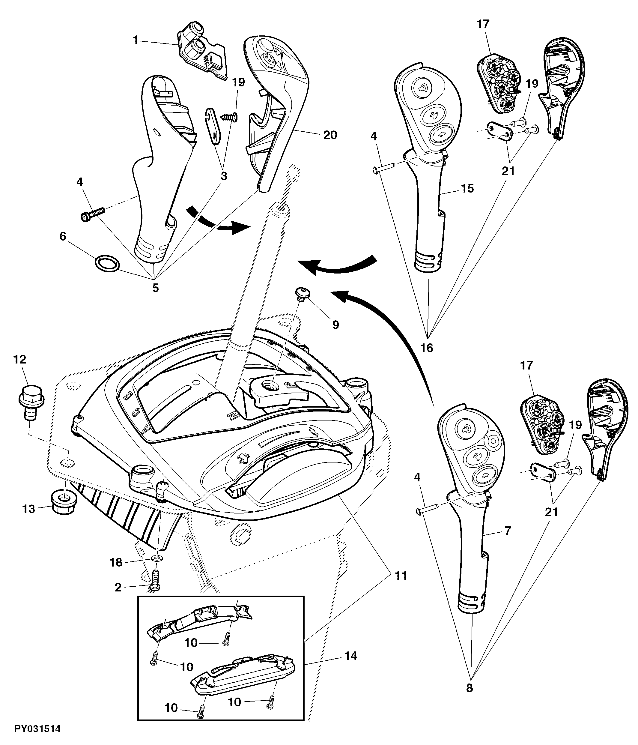 RANGE SHIFT COMPONENTS (POWRQUAD PLUS OR AUTOQUAD PLUS)