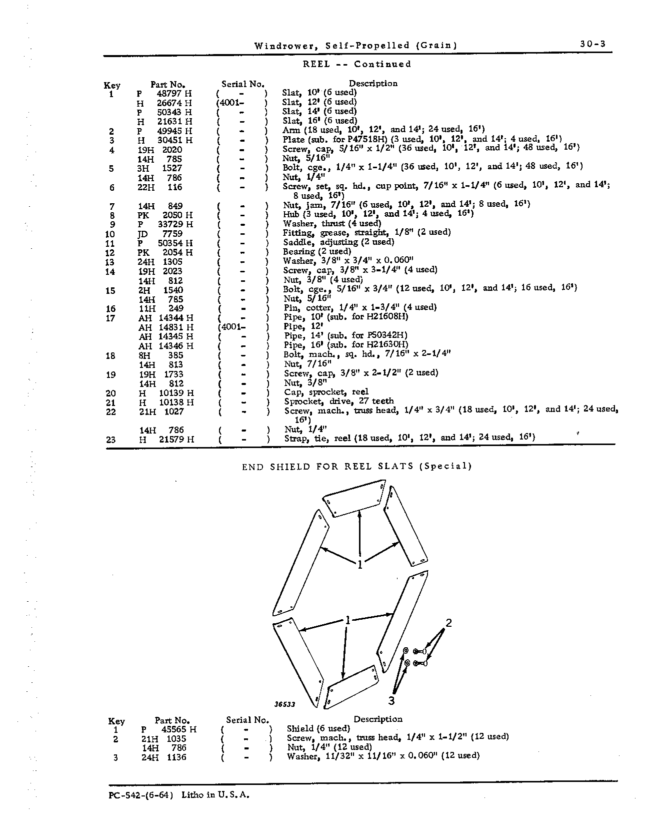 End Shield for Reel Slats (Special)