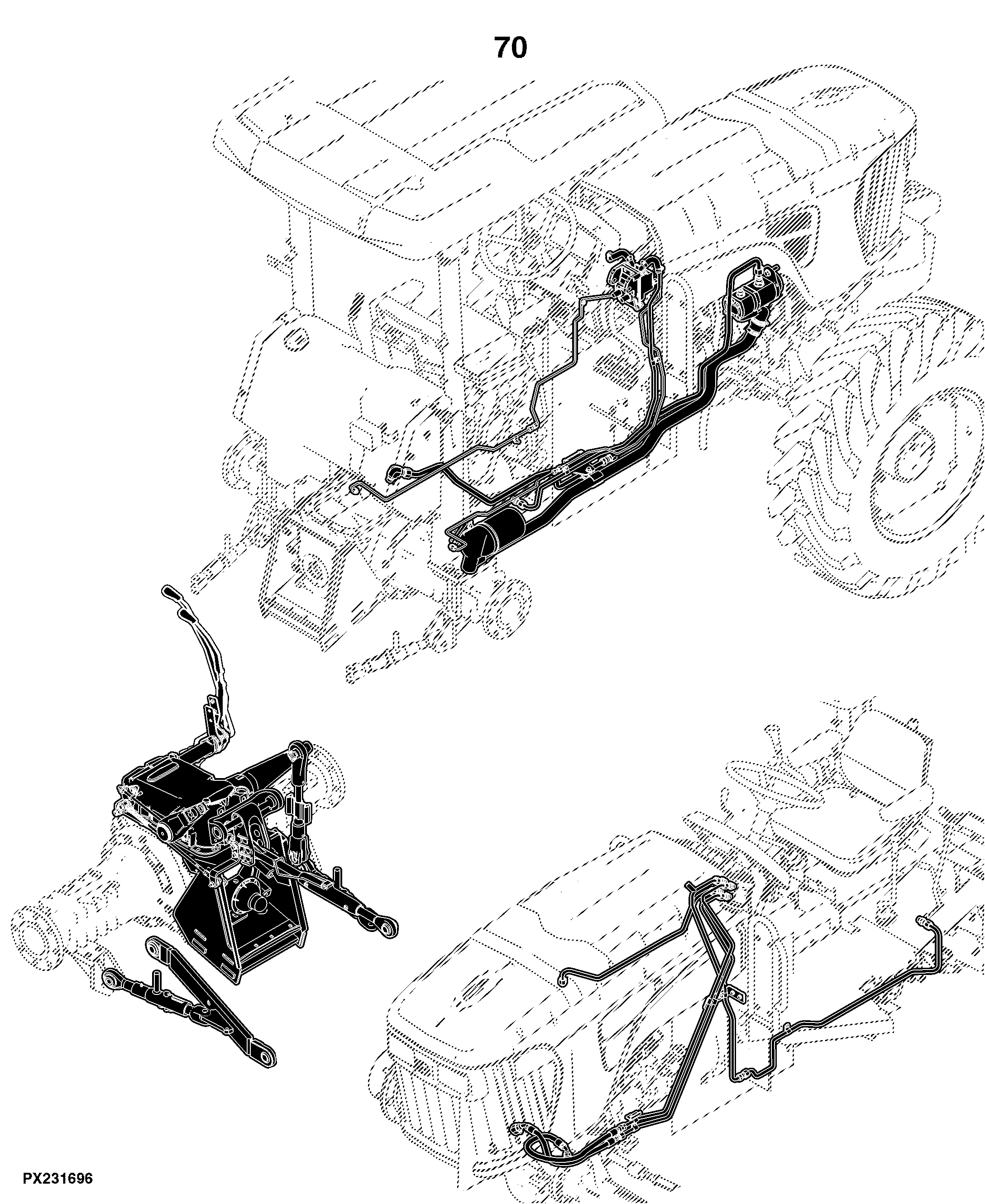 6110D (Tier 0) Tractor (S.N. -059999)(S.N. 060000- )(Worldwide Edition)