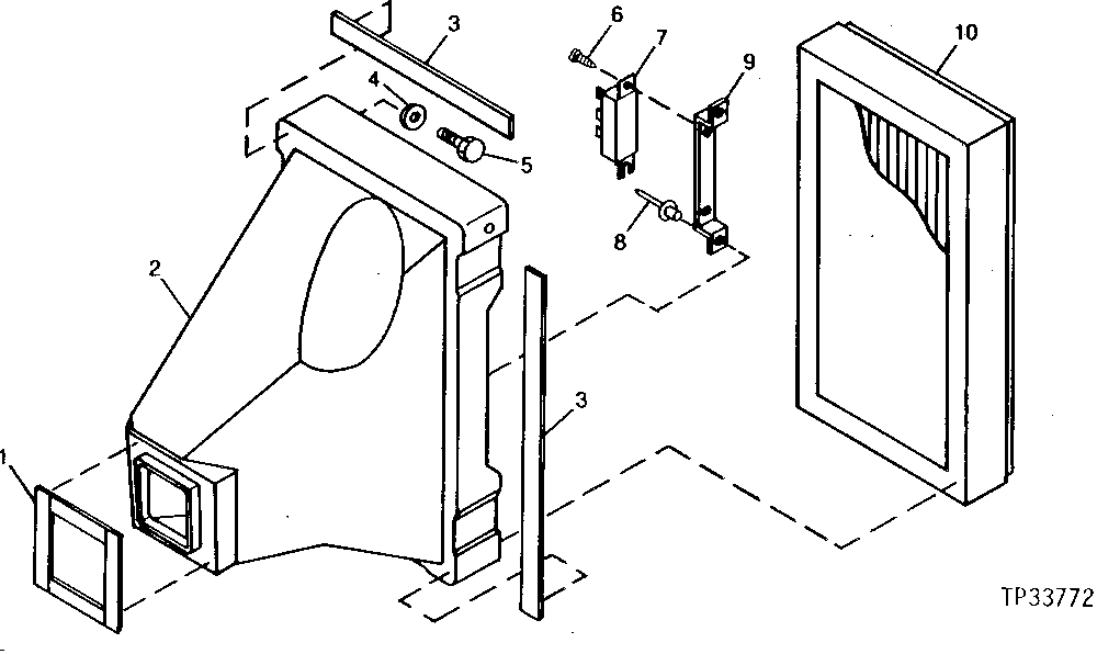 FRESH AIR HOUSING, FILTER AND BLOWER RESISTOR