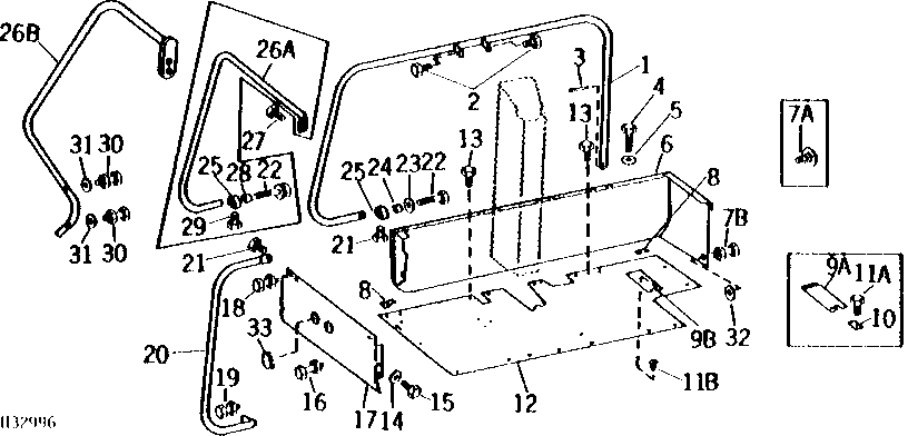 OPERATOR'S PLATFORM SHIELDS, FLOORBOARD, FLOOR MATS AND HANDRAILS