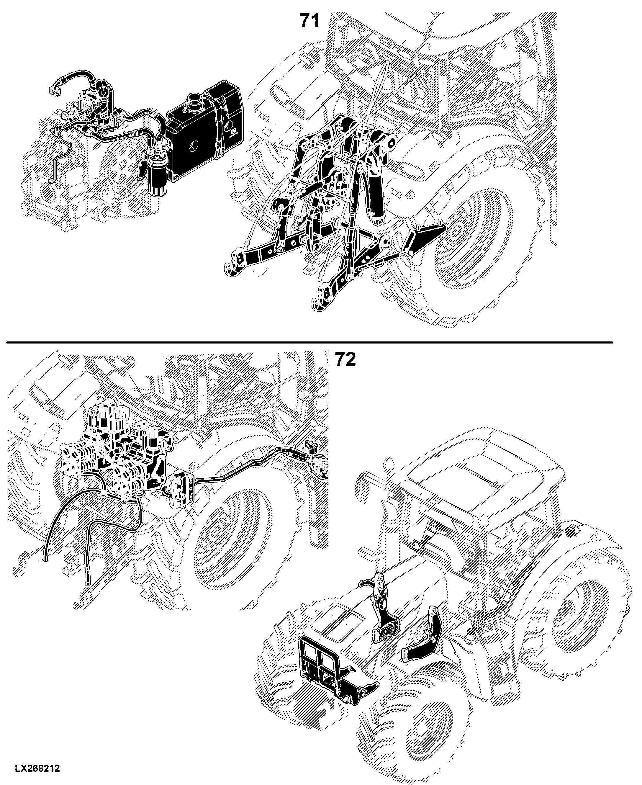 6140R Tractor (North America Edition, Engine SN: 6068RXXXXXX)(Interim Tier 4)