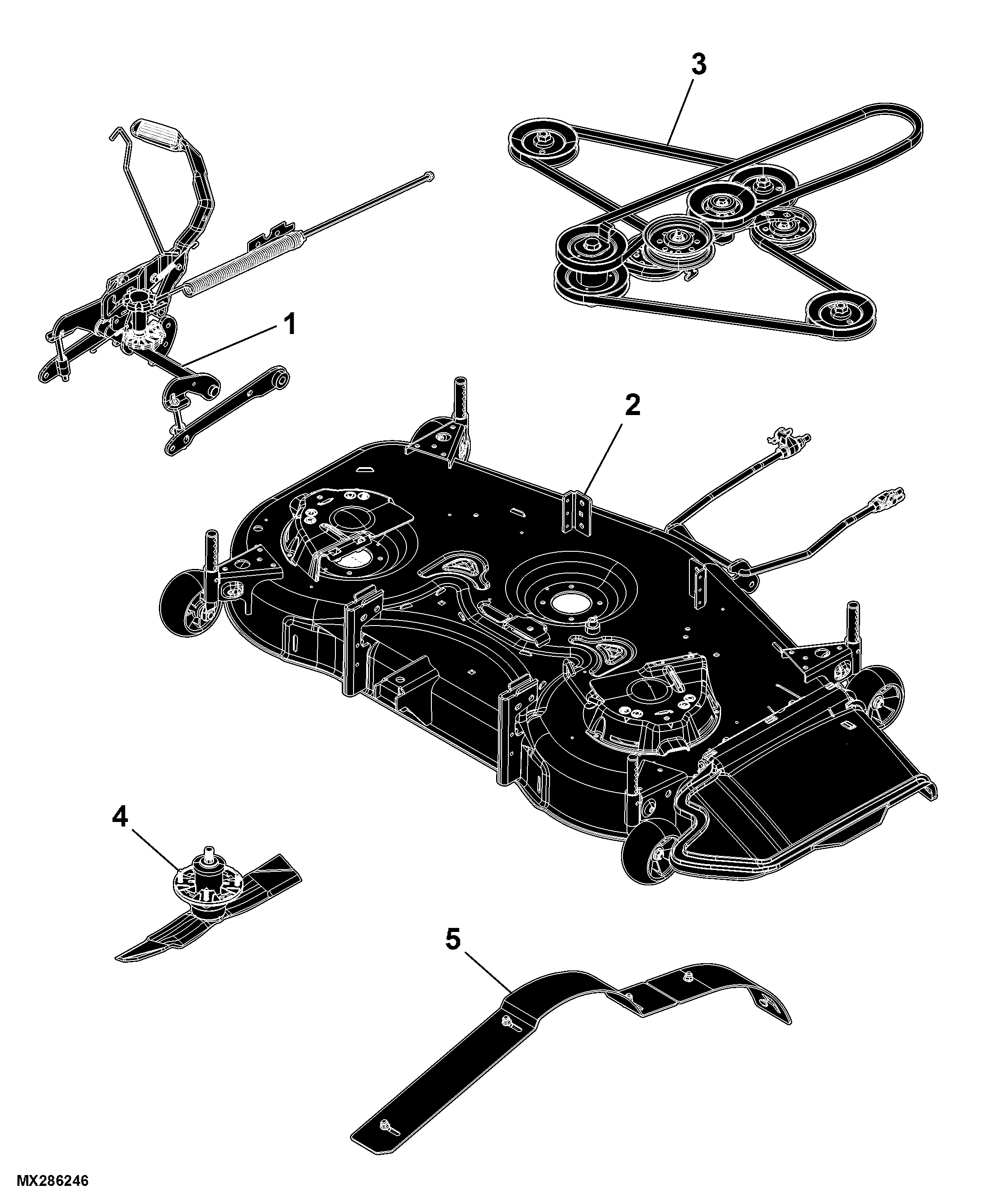89 Mower Deck, 48A inch (For Canada and USA)