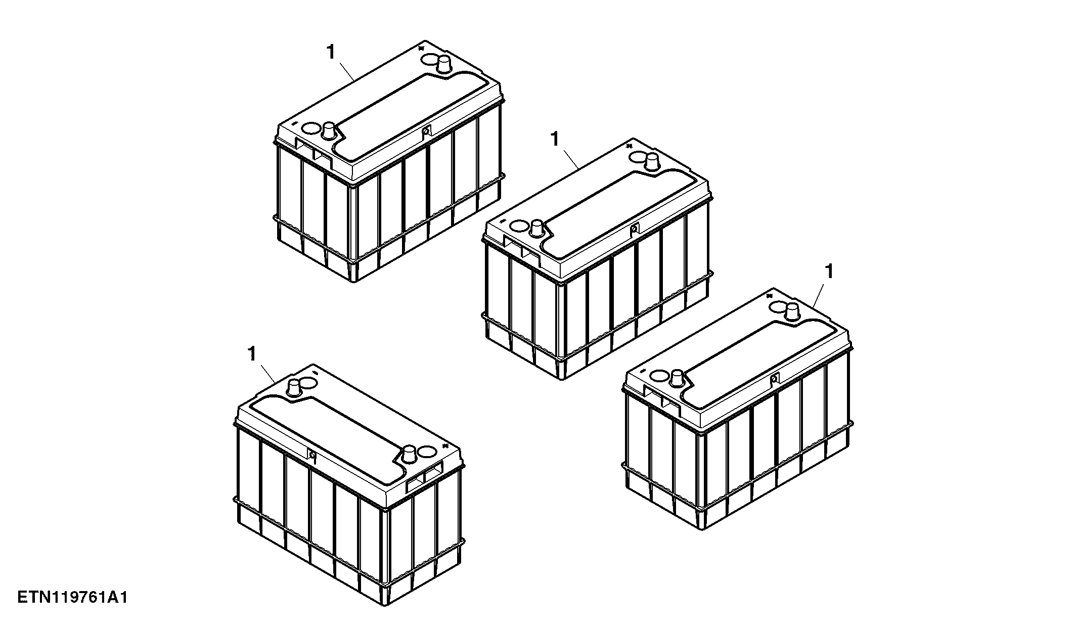 Battery, 15.0 L Engine
