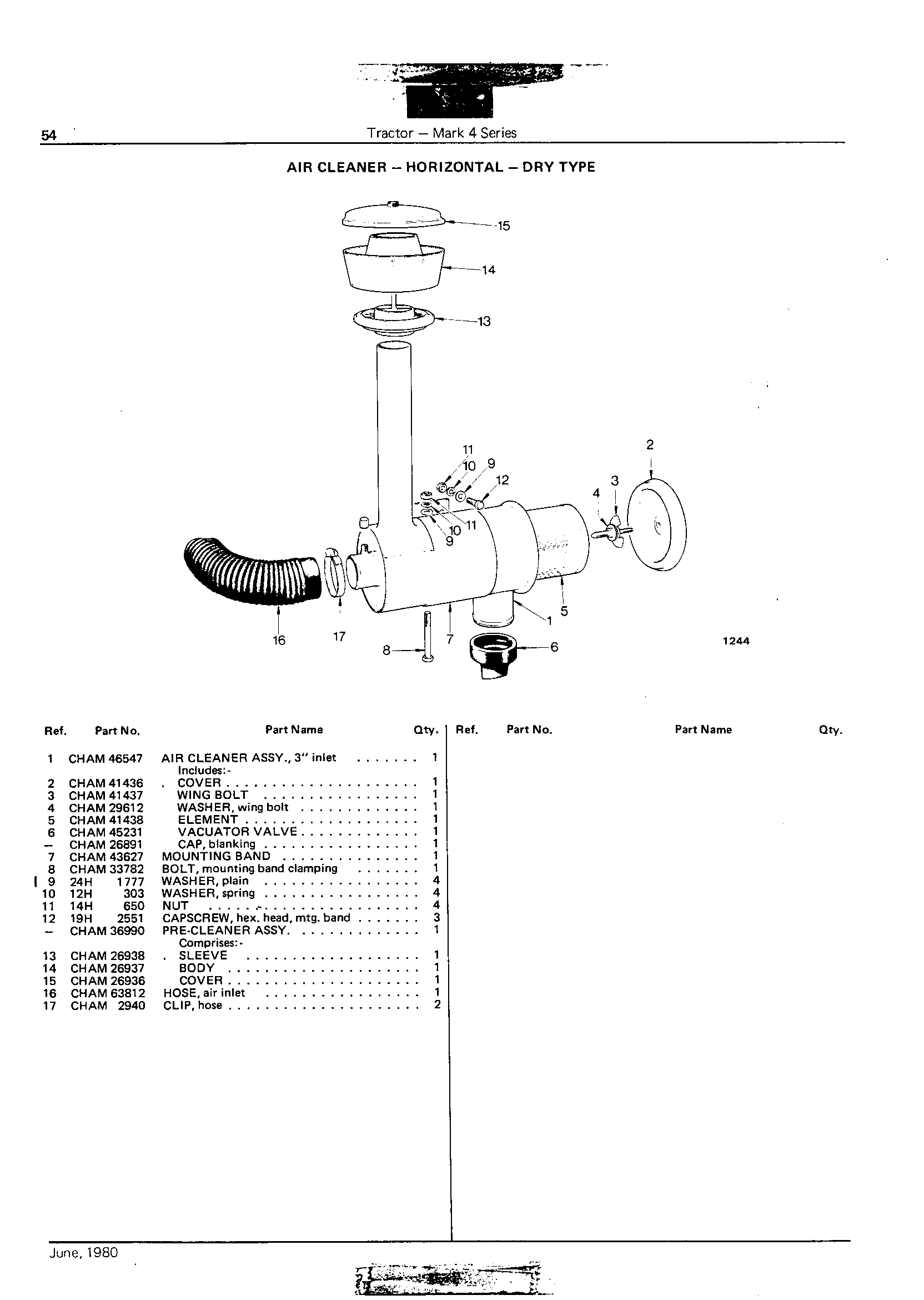 Air Cleaner - Horizontal - Dry Type