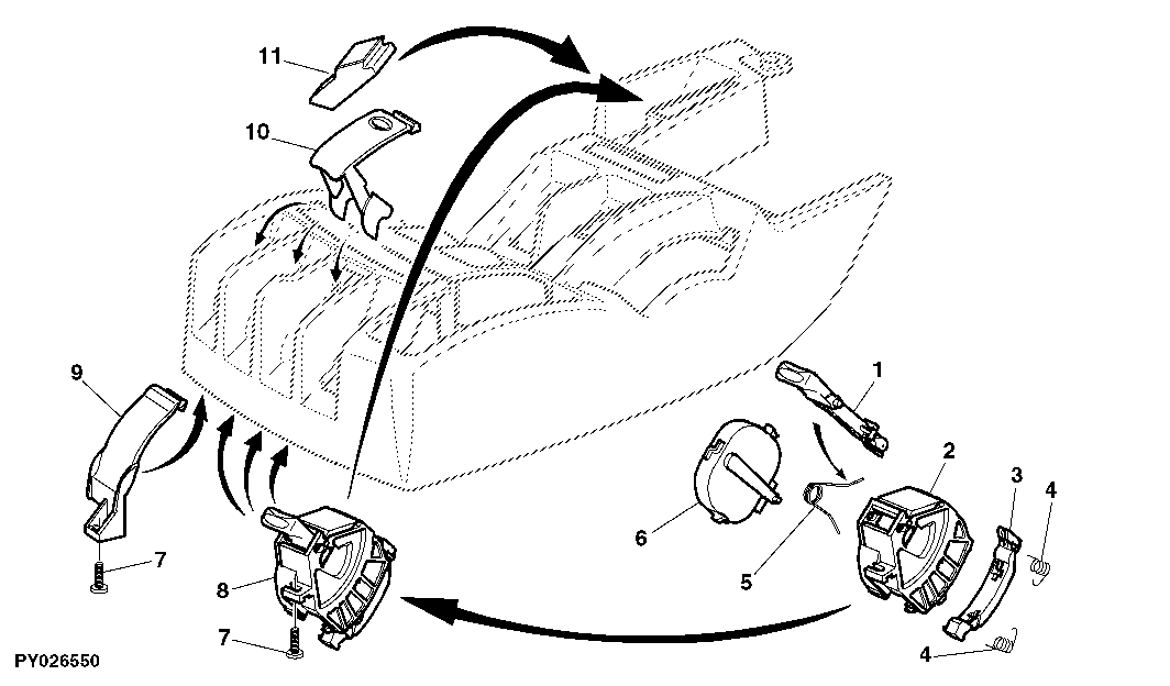 SELECTIVE CONTROL VALVE, CONTROL LINKAGE (COMMAND ARM)
