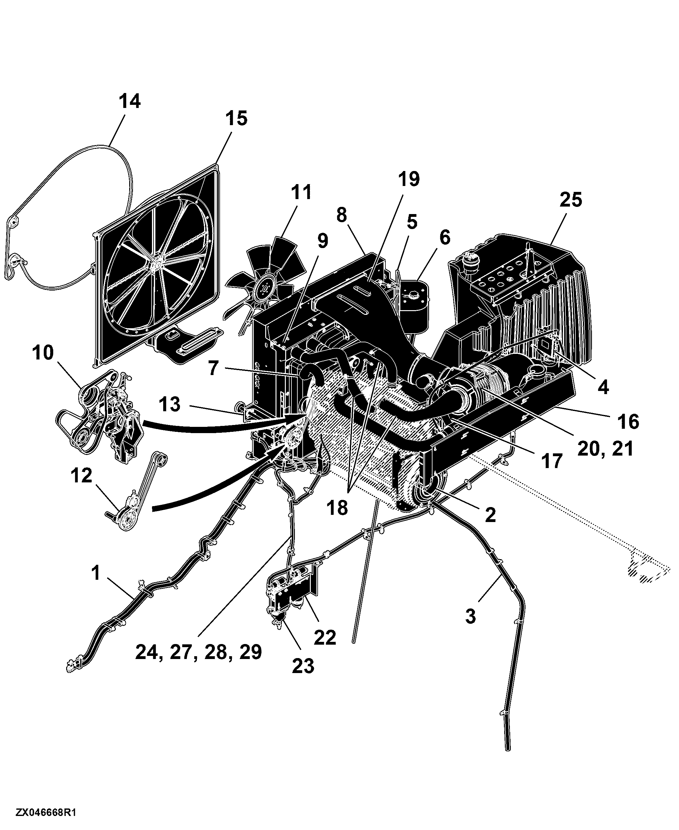 31 Engine Auxiliaries, Tank, Air System T670 - For Engine 6090HZ007 - Engine 6090HZ003 - MY14