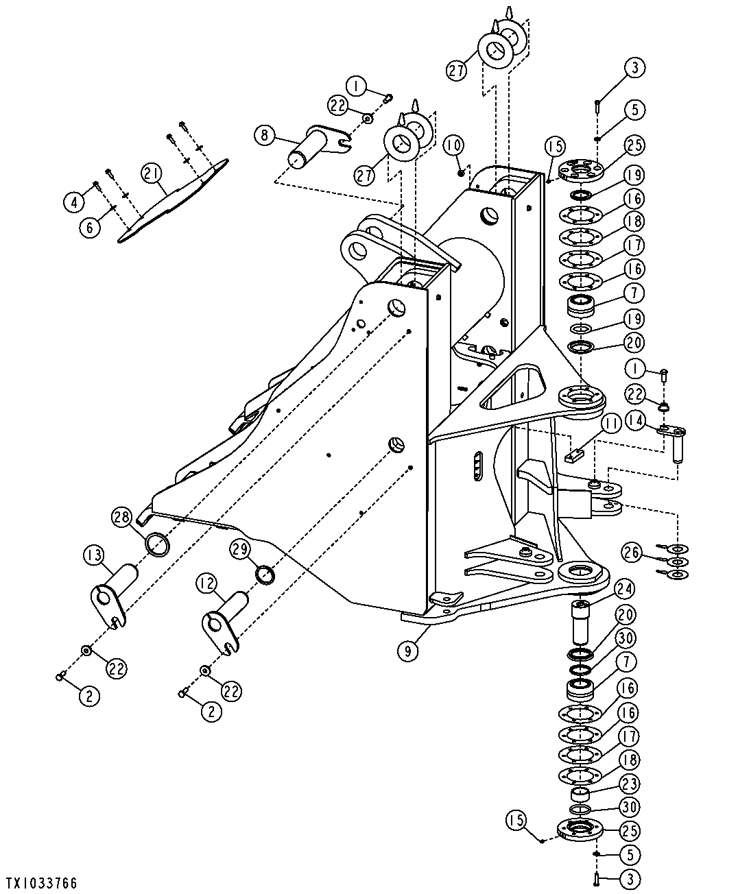 Loader Frame (Z-Bar) (NeverGrease™) (618134 - )