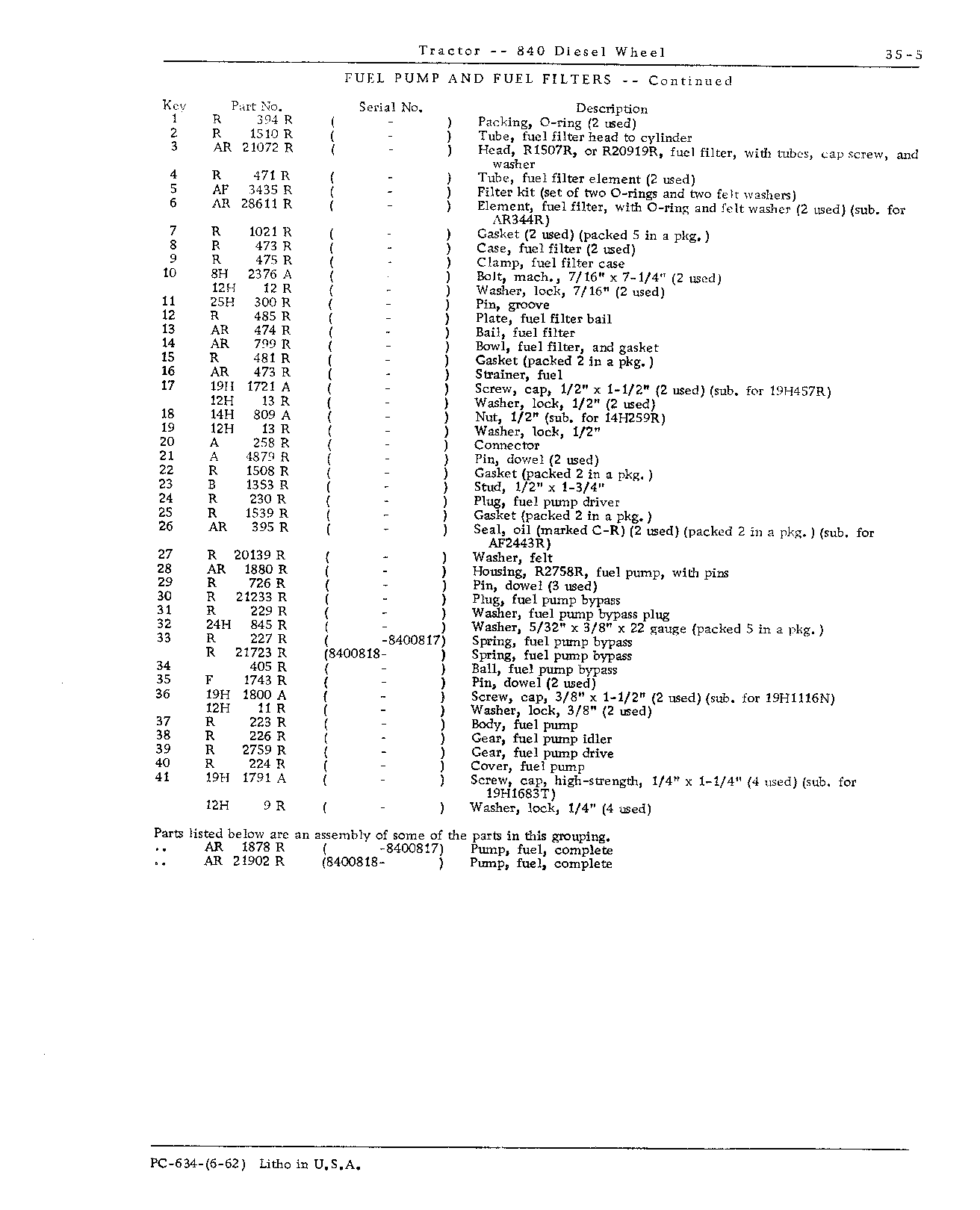 Fuel System (Continued)