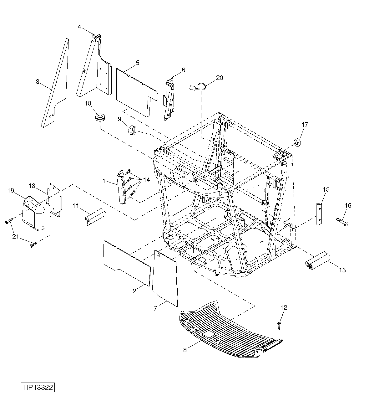 Cab Interior Panels, Seals And Floor Mat ( - 715600)